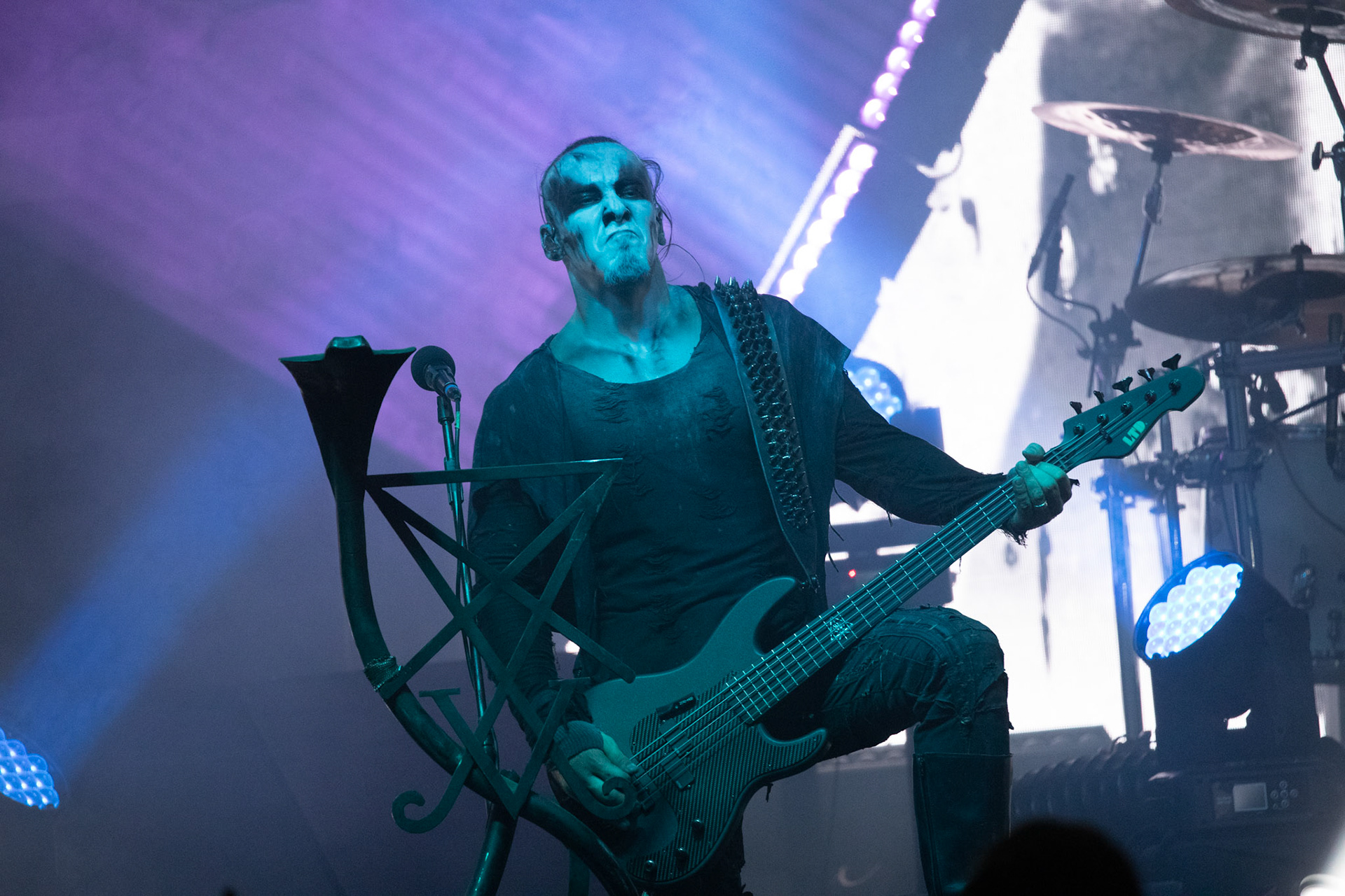 14.12.2018r. Behemoth koncert Merry Christless - Warszawa Progresja, Adam "Nergal" Darski – gitara, wokal prowadzący, 
Zbigniew "Inferno" Promiński – perkusja,
Tomasz "Orion" Wróblewski – gitara basowa, Patryk "Seth" Sztyber – gitara,  fot. Andrzej Wasilkiewicz/Reporter