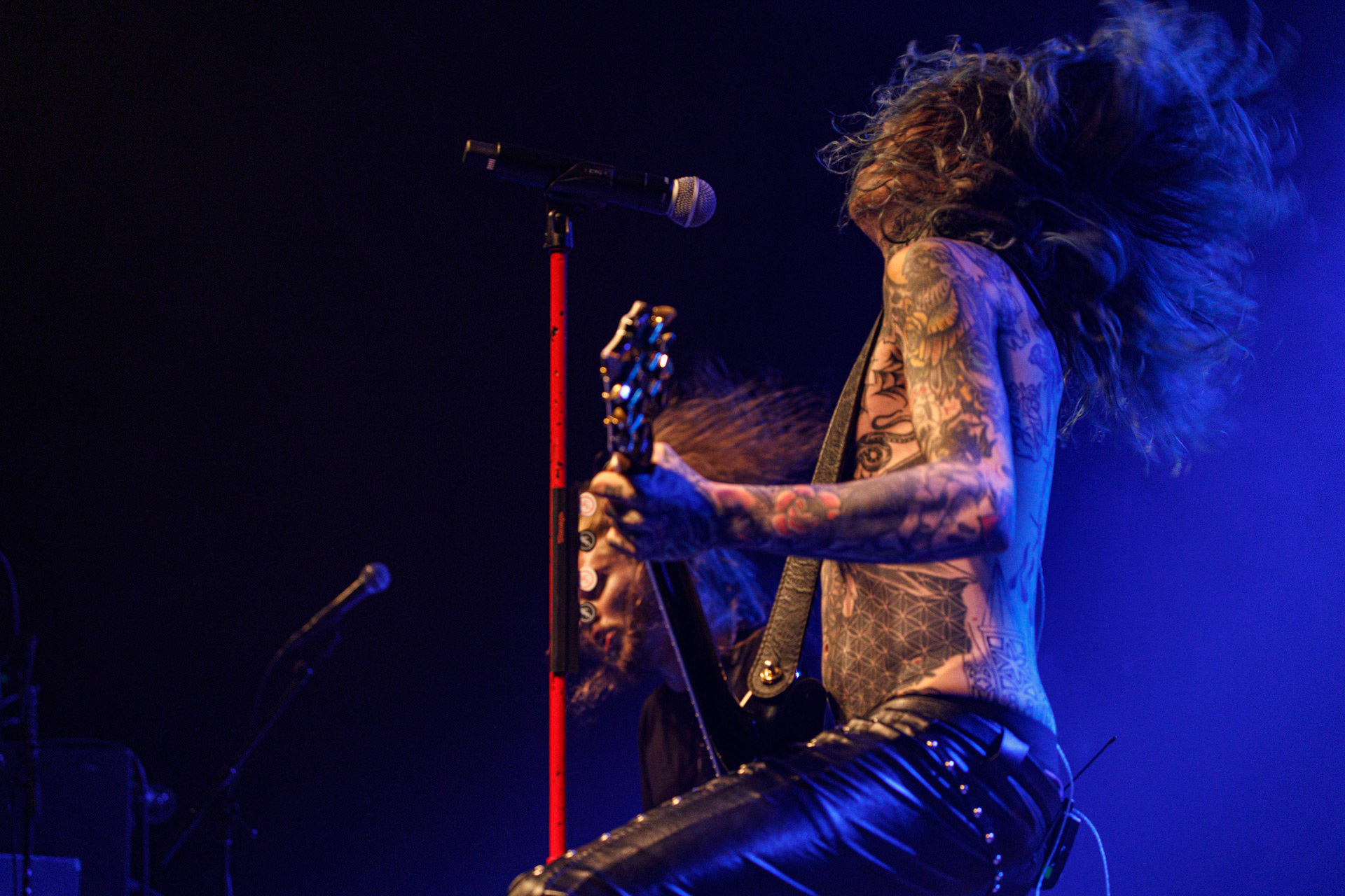 1.10.2022 Lost Society – na warszawskim koncercie trasy Sick and Dangerous Tour 2022 - finski thrash metalowy zespol, zalozony w 2010 roku w Jyvaskyla przez Samy Elbanna. W 2012 roku grupa wygrala w krajowych eliminacjach do Global Battle Of the Bands.  Lost Society zagrali przed BLIND CHANNEL w skladzieSamy Elbanna – wokal, gitara,Arttu Lesonen – gitara,Mirko Lehtinen – gitara basowa,Ossi Paananen – perkusja,Produkcja Winiary Bookings, klub Progresja, patronat Antyradio,fot. Andrzej Wasilkiewicz/Reporter