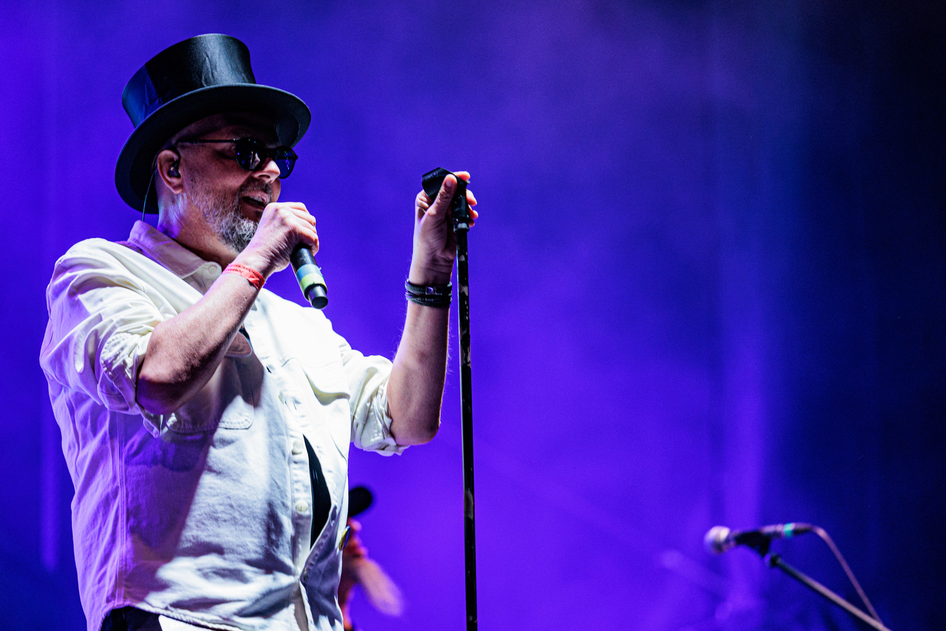 13.05.2022 Pidzama Porno Juwenalia Politechniki Warszawskiejn/z Krzysztof Grabaz Grabowski – wokal,punk rock, rock, reggae, S.P. Records.fot. Andrzej Wasilkiewicz/Reporter