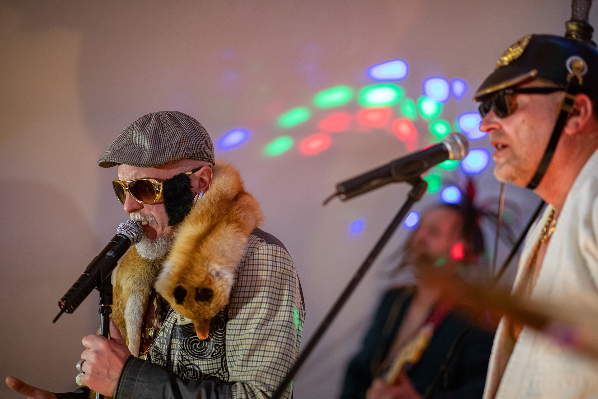 The Novorodkens, koncert w Warszawie, Dj Szneptuch – szczebiot czołowy, bas, chórki, sample, batuta i szpicrutaMagister Hitler – bas, wokaliza, chórki, gitara rytmiczna, najebkaDoktor PajHIVo – bębny, bongosy, gitara solowa, umiejętności wokalne, chórkiProfesor Gówniarz – lewizna wokalna, zwięzła i chóralna, wyprowadzanie ciosówProdziekan Pinglarz – uprawomocniony głos ścisły tudzież kantor, cytaty z brewiarzaInżynier Królewicz – gitara rytmiczna, solowa, przypowieści, świergoty i treleDocent Niedziwara – melodyka, chórki, kwilenia i jęki, odczynianie uroków, gusłaMrówka - perkusja,Hacrmistrz Gruczoł – walka z upośledzeniem, choreografia i obsługa gastronomiczna