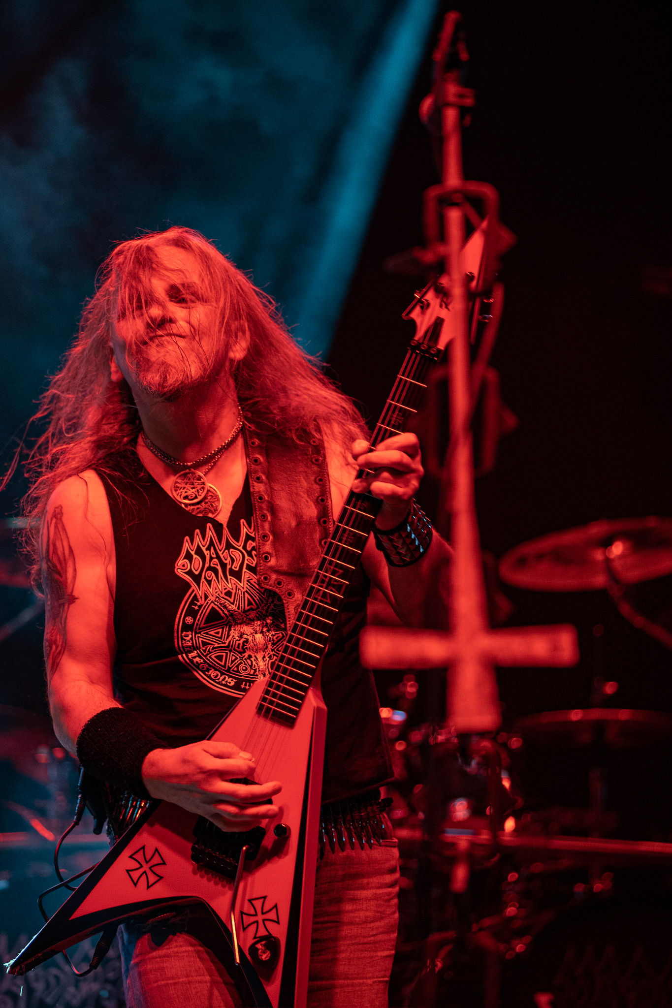 Vader - Death Metal - koncert w ramach Blitzkrieg MMXX warszawskia Progresja, Peter: Guitar + VocalsPajak: GuitarHal: BassJames: Drumsfot. Andrzej kaziq Wasilkiewicz/Reporter