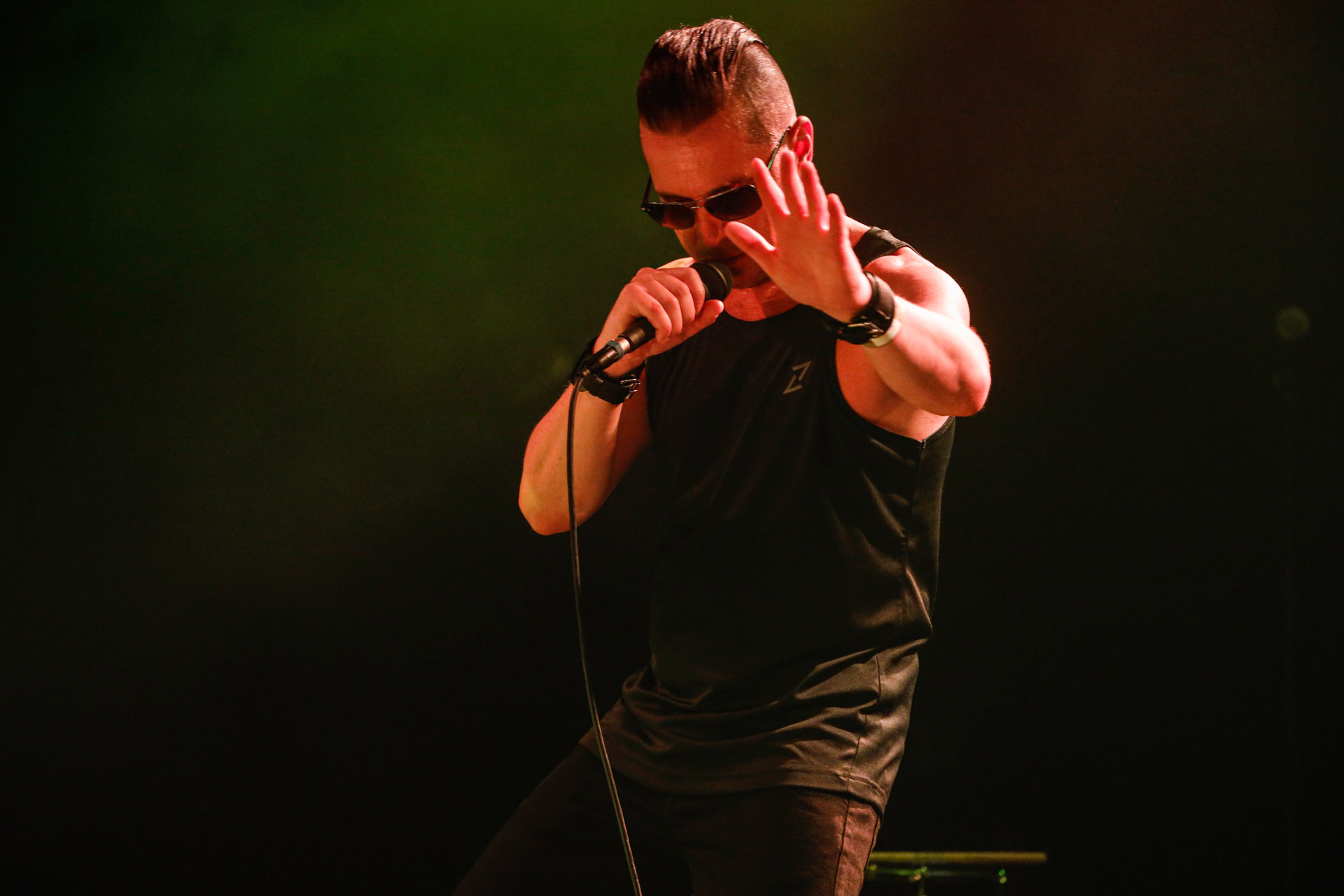 9.08.2022 TENSION CONTROL (Niemcy) - Oldschool EBM - Warszawski koncert w Progresji.  WiniaryBookings,fot. Andrzej Wasilkiewicz/kaziq.com