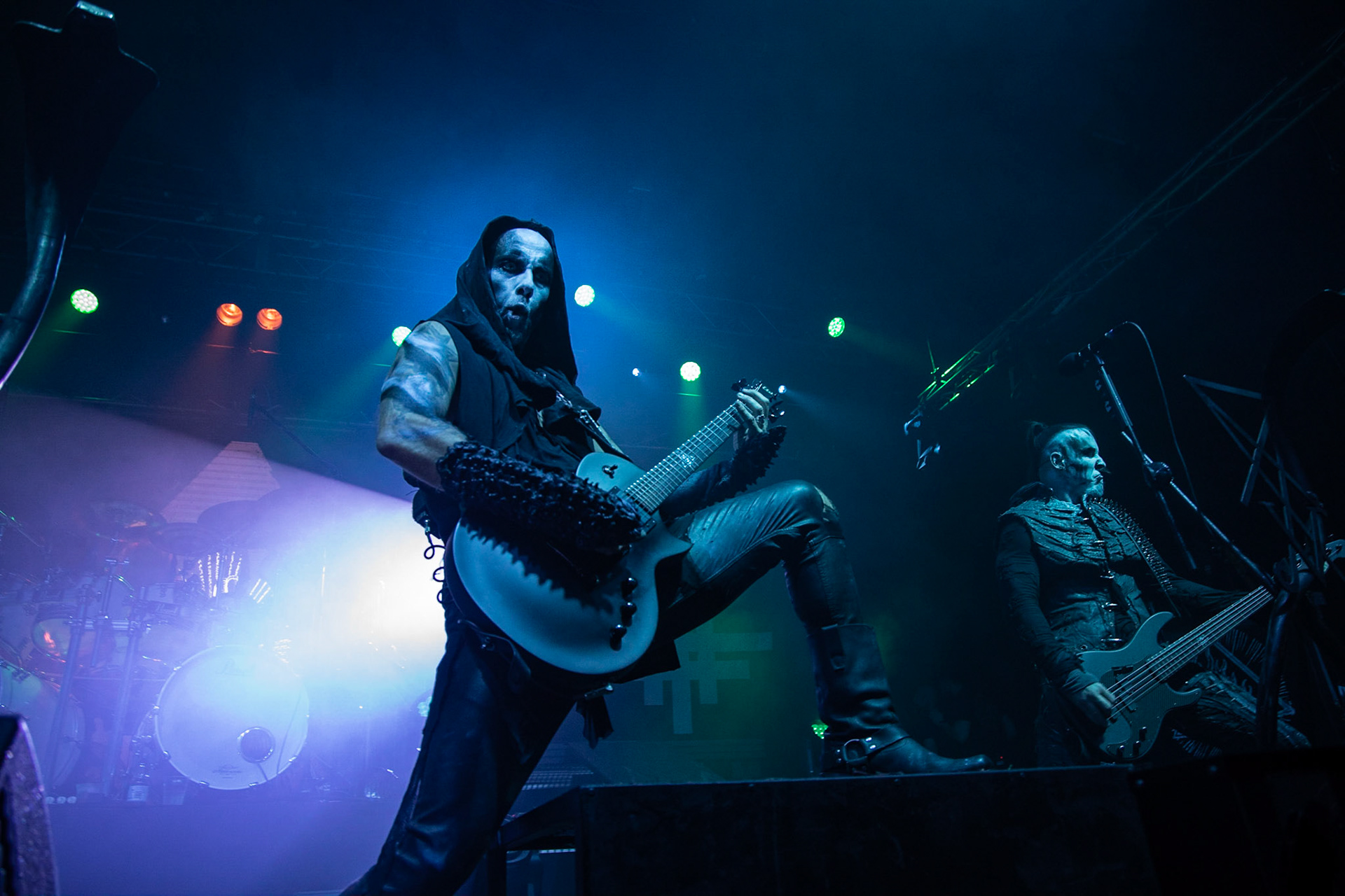 14.12.2018r. Behemoth koncert Merry Christless - Warszawa Progresja, Adam "Nergal" Darski – gitara, wokal prowadzący, 
Zbigniew "Inferno" Promiński – perkusja,
Tomasz "Orion" Wróblewski – gitara basowa, Patryk "Seth" Sztyber – gitara,  fot. Andrzej Wasilkiewicz/Reporter