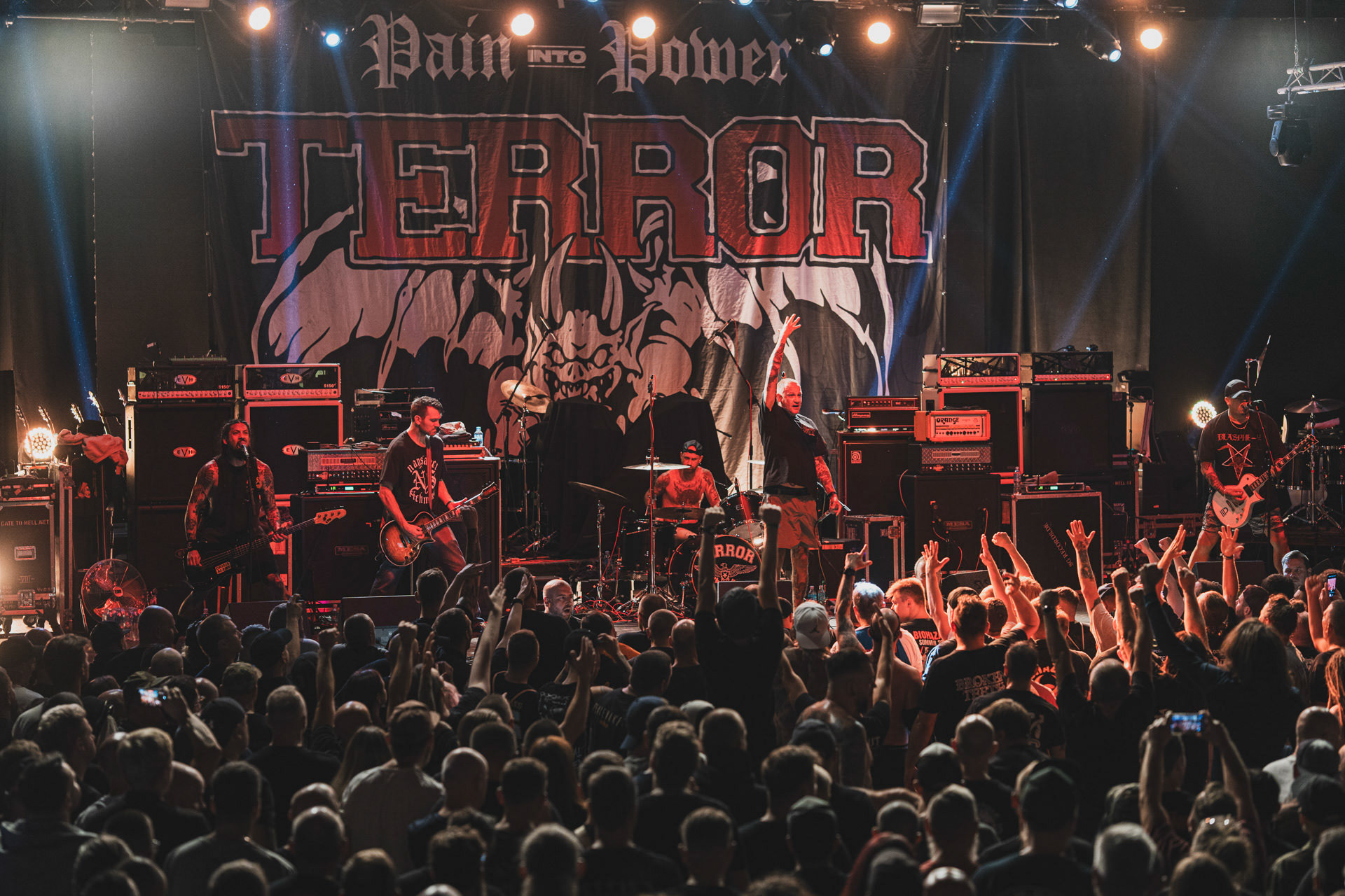 8.08.2023 TERROR - Warszawa klub Progresja,Produkcja Knock Out Productions. fot. Andrzej Wasilkiewicz/kaziq.com