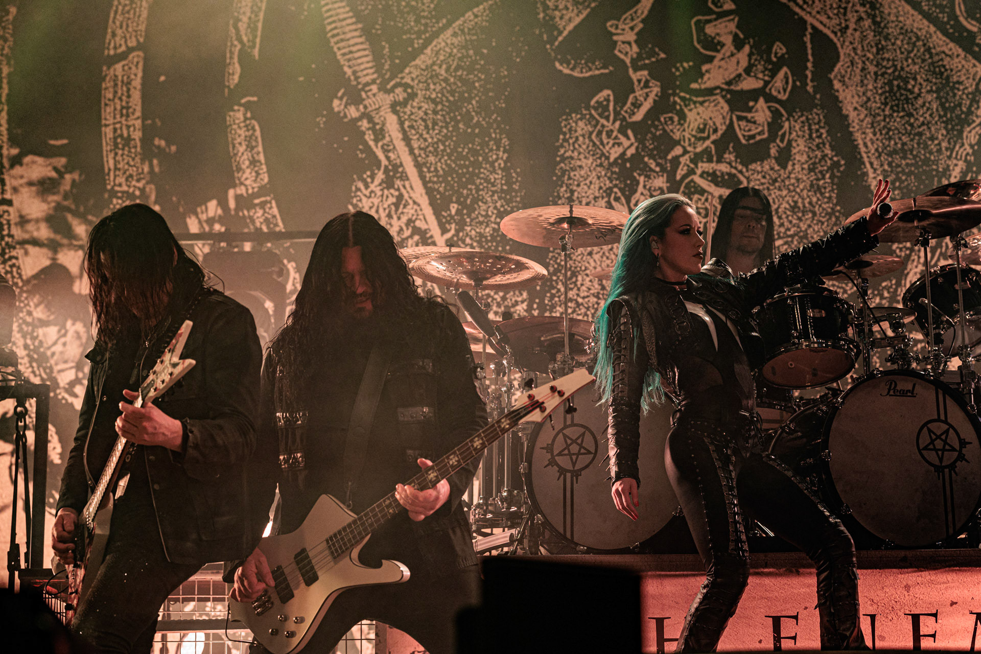 19.10.2022 ARCH ENEMY  - The European Siege 2022,Spodek Katowice Poland,fot. Andrzej Wasilkiewicz/Reporter