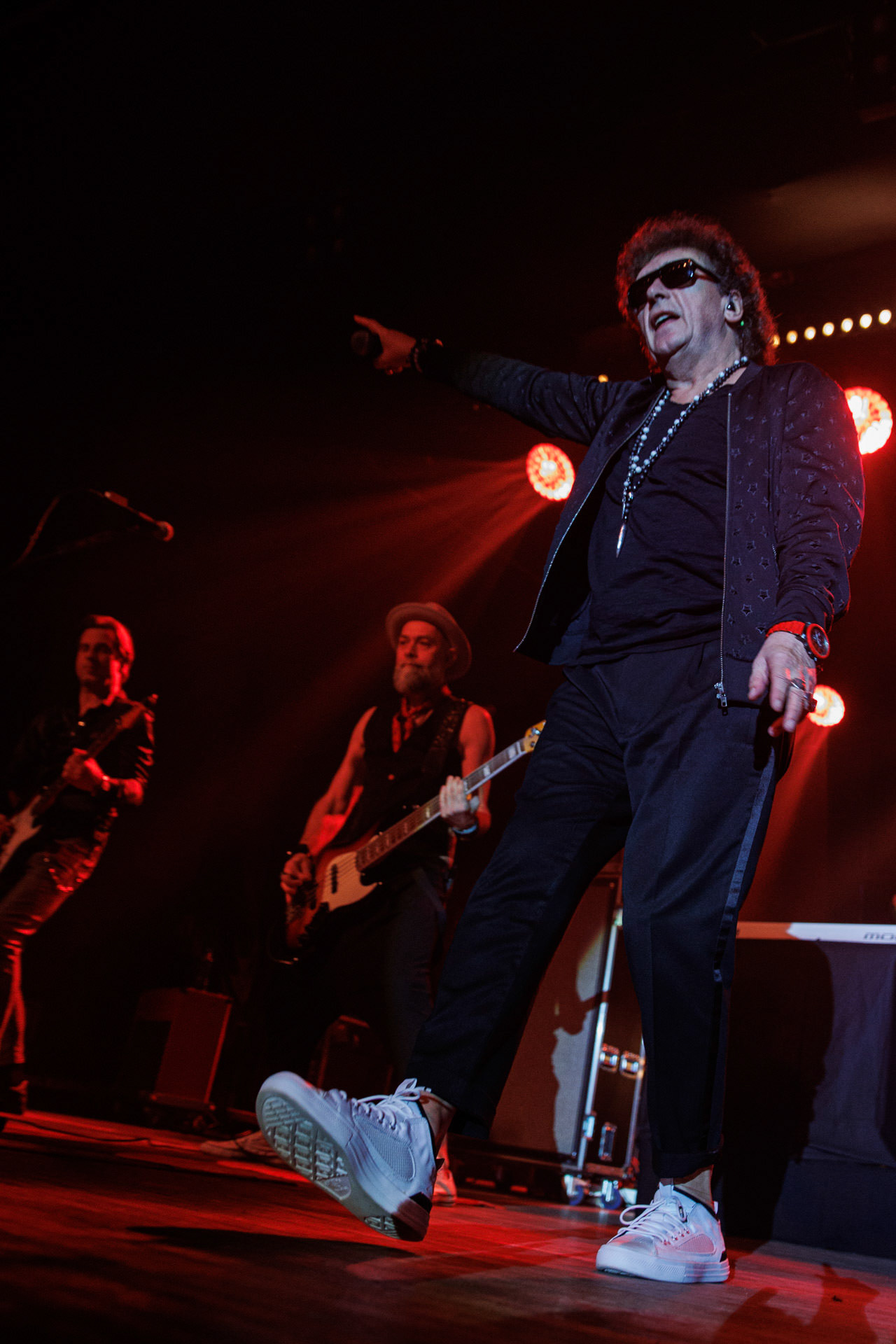 Koncerty Lady Pank - LP1 - w Klubie Stodola. LP1 - 35 lata od premiery albumu.n/z. Jan Borysewicz – gitara,  n/z. Janusz Panasewicz – wokal, n/z. Kuba Jabłoński – perkusja n/z. Krzysztof Kieliszkiewicz – gitara basowa, n/z. Michał Sitarski – gitara, stały sideman, n/z. Wojtek Olszak – instrumenty klawiszowe, Fot. Andrzej kaziq Wasilkiewicz/Reporter