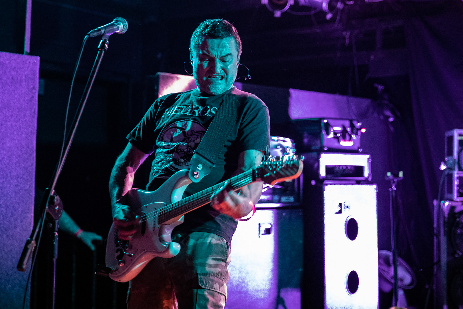 8.12.2018r Dezerter koncert Proxima, Robert Robal Matera gitara, wokal, Krzysztof Grabowski perkusja, fot. Andrzej Wasilkiewicz/Reporter