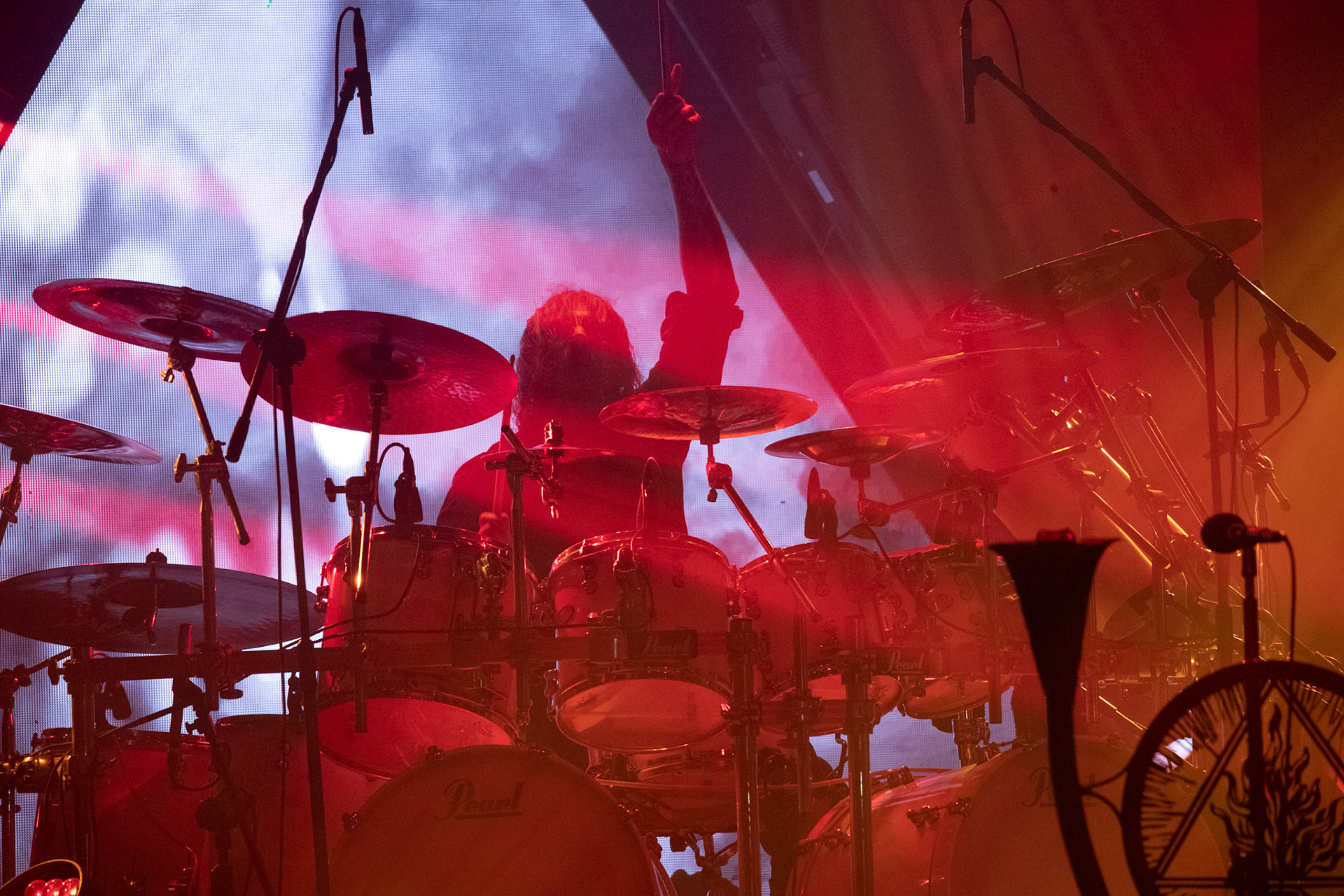 14.12.2018r. Behemoth koncert Merry Christless - Warszawa Progresja, Adam "Nergal" Darski – gitara, wokal prowadzący, 
Zbigniew "Inferno" Promiński – perkusja,
Tomasz "Orion" Wróblewski – gitara basowa, Patryk "Seth" Sztyber – gitara,  fot. Andrzej Wasilkiewicz/Reporter