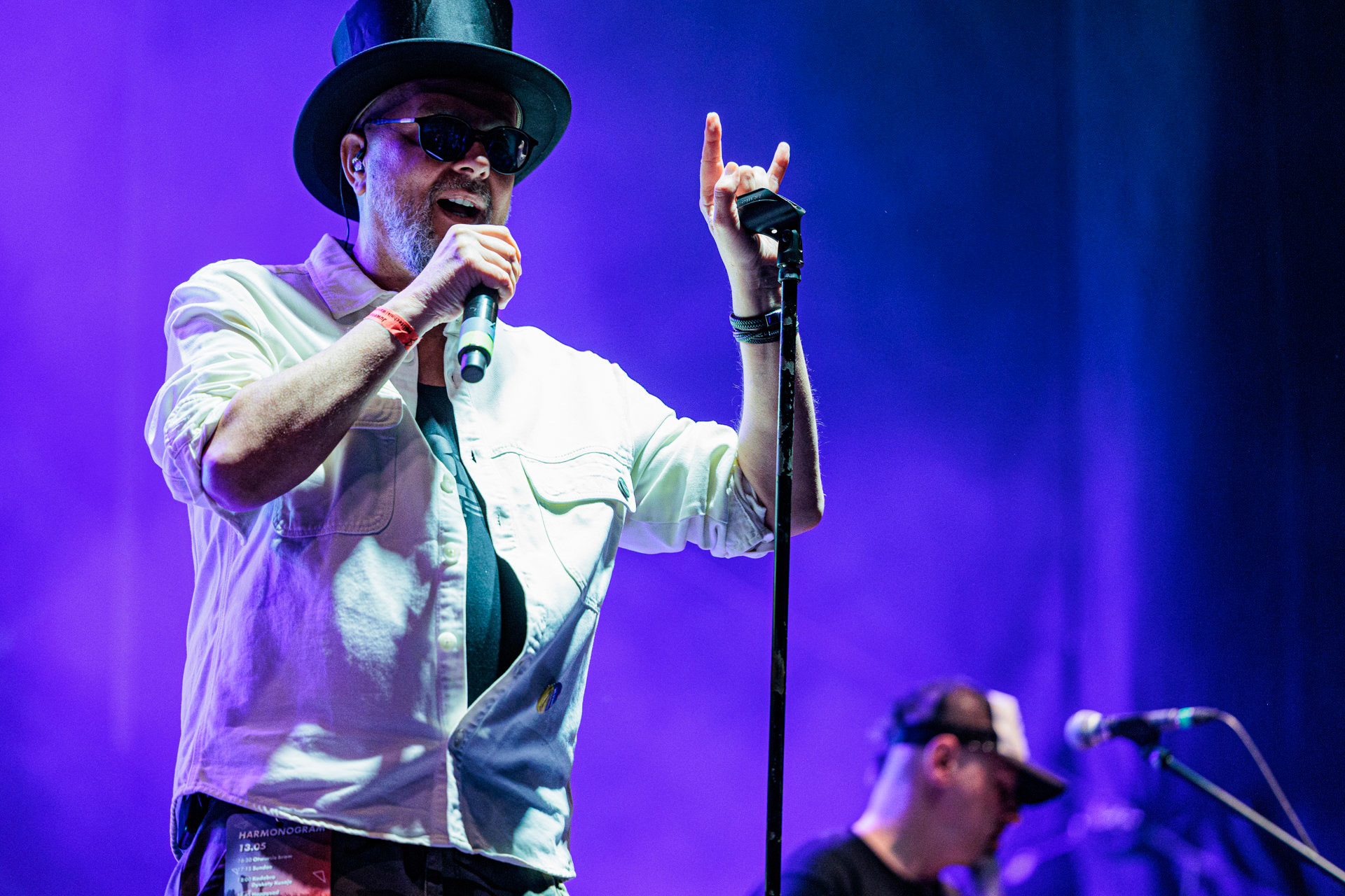 13.05.2022 Pidzama Porno Juwenalia Politechniki Warszawskiejn/z Krzysztof Grabaz Grabowski – wokal,punk rock, rock, reggae, S.P. Records.fot. Andrzej Wasilkiewicz/Reporter