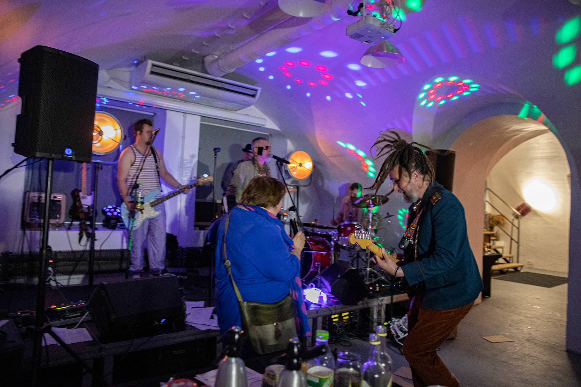 The Novorodkens, koncert w Warszawie, Dj Szneptuch – szczebiot czołowy, bas, chórki, sample, batuta i szpicrutaMagister Hitler – bas, wokaliza, chórki, gitara rytmiczna, najebkaDoktor PajHIVo – bębny, bongosy, gitara solowa, umiejętności wokalne, chórkiProfesor Gówniarz – lewizna wokalna, zwięzła i chóralna, wyprowadzanie ciosówProdziekan Pinglarz – uprawomocniony głos ścisły tudzież kantor, cytaty z brewiarzaInżynier Królewicz – gitara rytmiczna, solowa, przypowieści, świergoty i treleDocent Niedziwara – melodyka, chórki, kwilenia i jęki, odczynianie uroków, gusłaMrówka - perkusja,Hacrmistrz Gruczoł – walka z upośledzeniem, choreografia i obsługa gastronomiczna