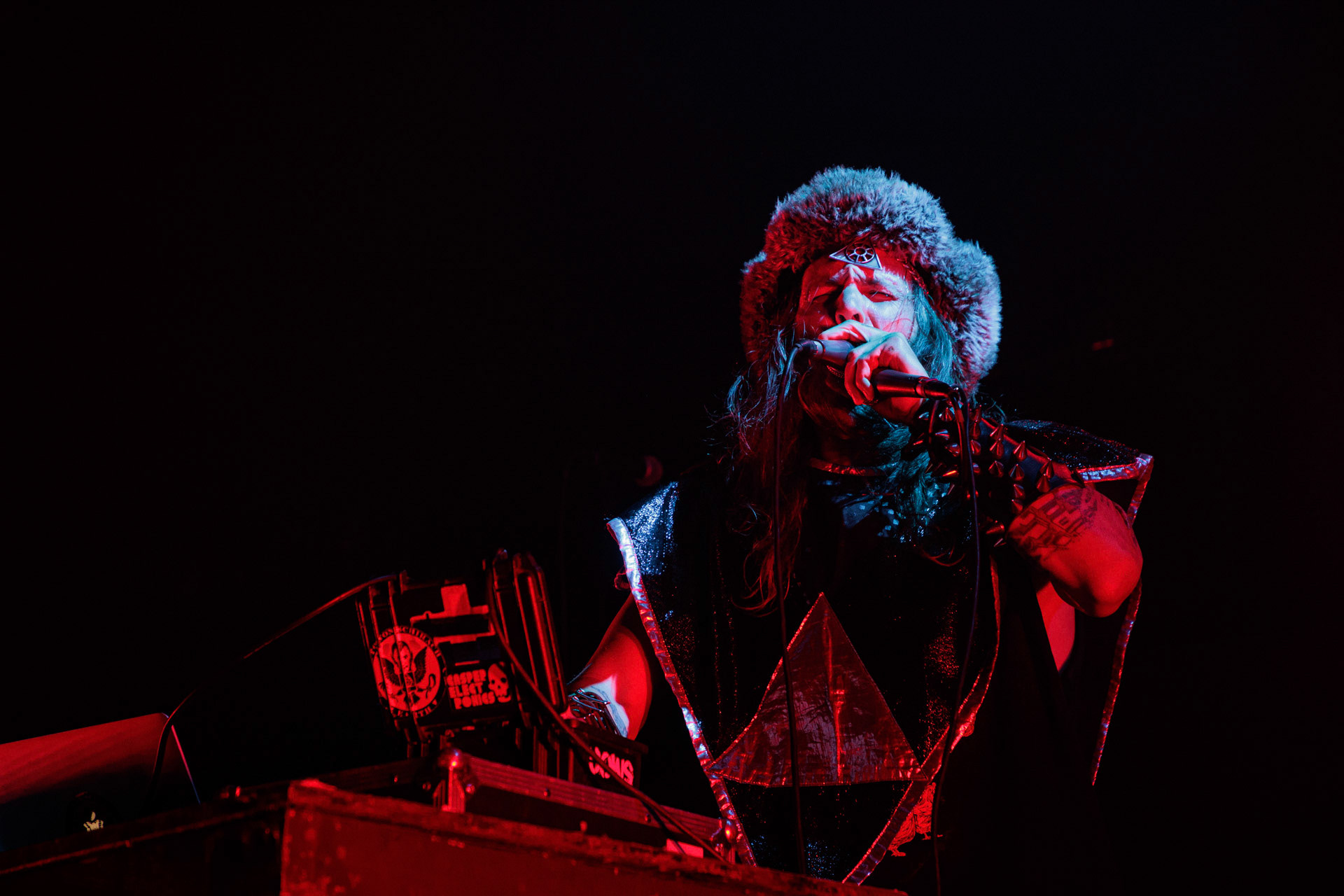 29.04.2022 Otto Von Schirach - nadrealna muzyka elektroniczna z elementami noise, gore grind, hip-hop, death metal. n/z Otto Von Schirach Produkcja Knock Out Productions, klub Progresja.Wytwornia Ipecac,fot. Andrzej Wasilkiewicz/Reporter