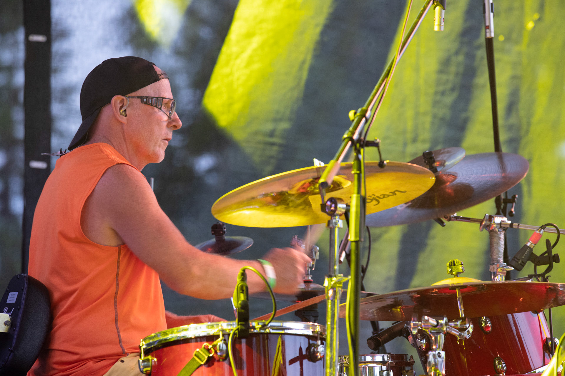 Elektryczne Gitary - koncert Zacieralia w warszawskiej Progresji.Gramy Do Woli - Warszawa, Progresja.n/z Leon Paduch – perkusja,Fot. Andrzej Wasilkiewicz/Reporter