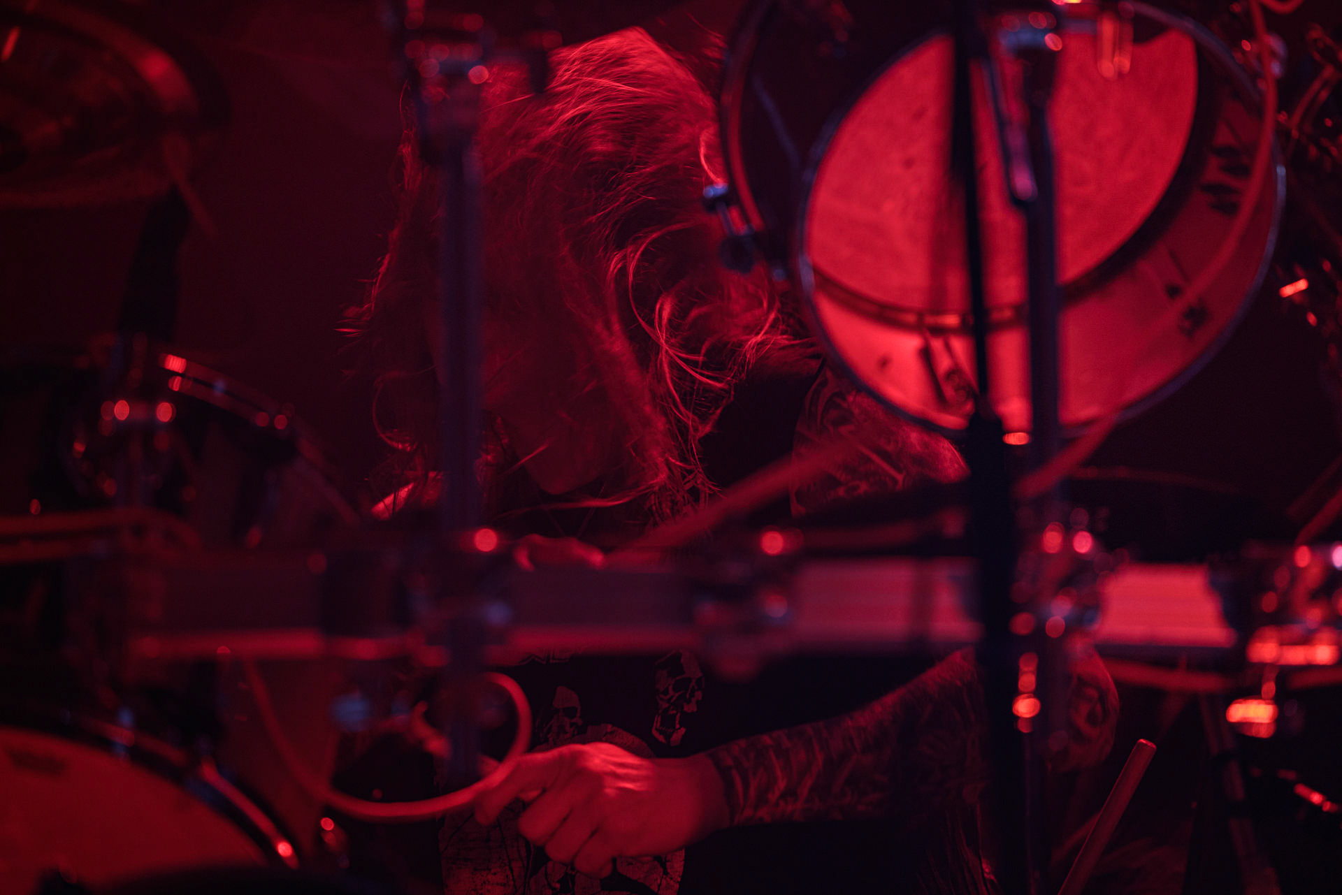 18.02.2022r - Azarath - jako gosc specjalny na warszawskim koncercie Vader w Progresji.n/z Marcin Skullripper – wokal, gitara, n/z Bartlomiej Bart Szudek – gitara, n/z Piotr P. Ostrowski – gitara basowa, n/z Zbigniew Inferno Prominski – perkusja, Left Hand Sounds, Knock Out Productions, Massive Music,fot. Andrzej Wasilkiewicz/Reporter