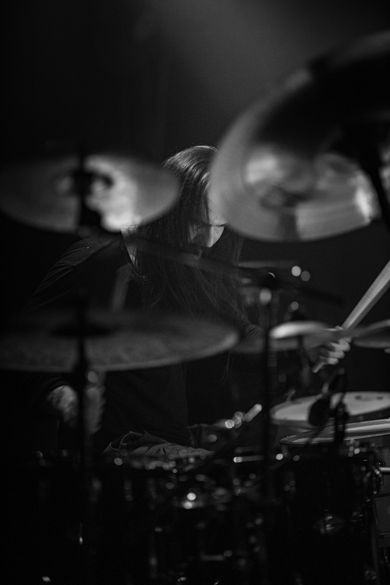 Koncert 4dots - 20.12.2019 Warszawa Klub Pogłos, n/z J.R. Chodkowski drums, Post something, Post something else, fot. Andrzej Wasilkiewicz/REPORTER