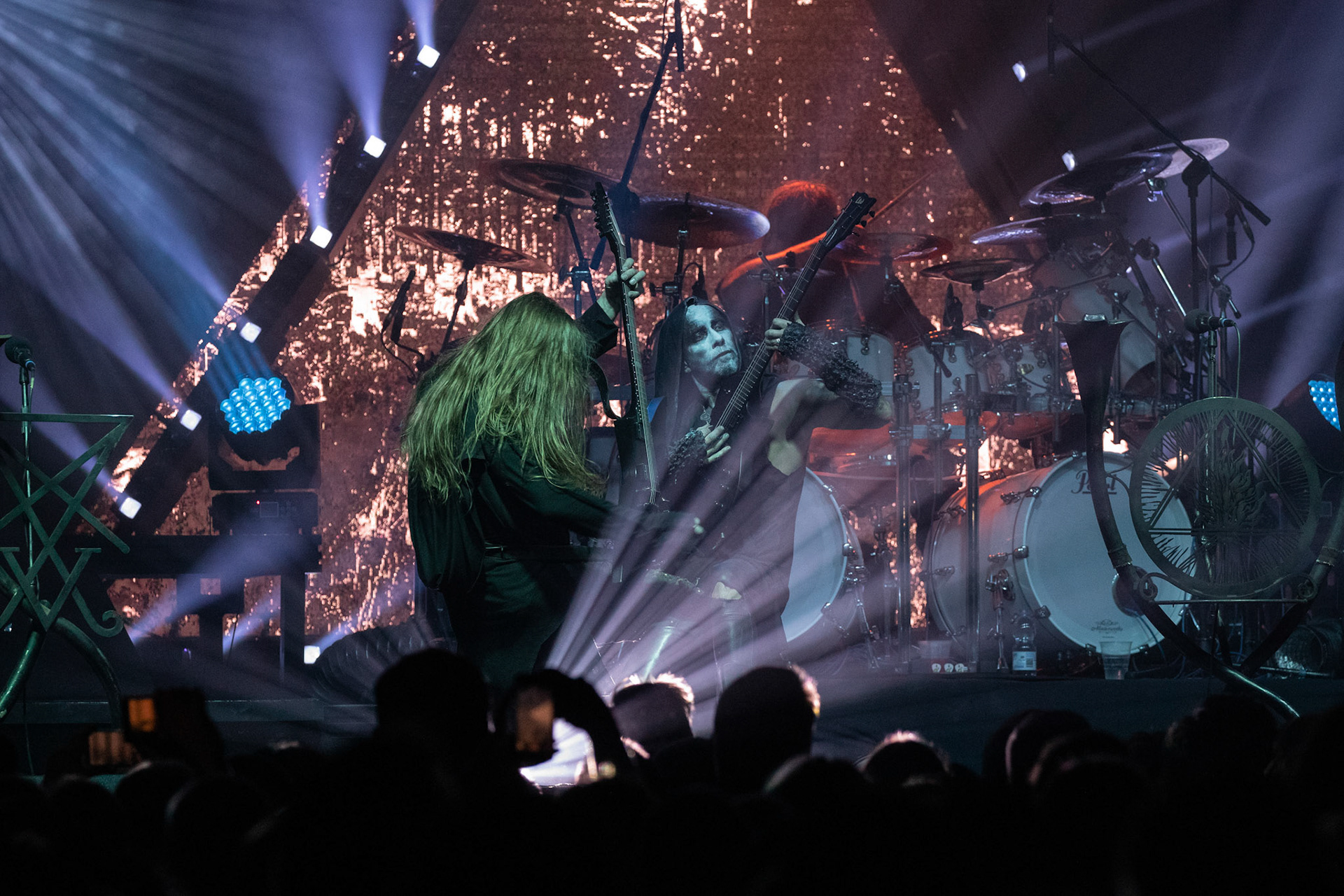 14.12.2018r. Behemoth koncert Merry Christless - Warszawa Progresja, Adam "Nergal" Darski – gitara, wokal prowadzący, 
Zbigniew "Inferno" Promiński – perkusja,
Tomasz "Orion" Wróblewski – gitara basowa, Patryk "Seth" Sztyber – gitara,  fot. Andrzej Wasilkiewicz/Reporter