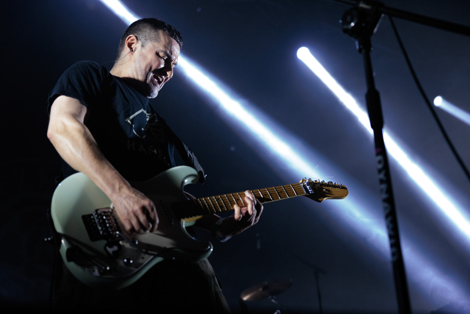 16.11.2021 Dezerter - 40 lecie,koncert Warszawa Palladium. N/z Robert Robal Matera gitara, Dezerter, SS20, Punk, Punkrock, hardcore, rock.fot. Andrzej Wasilkiewicz/REPORTER