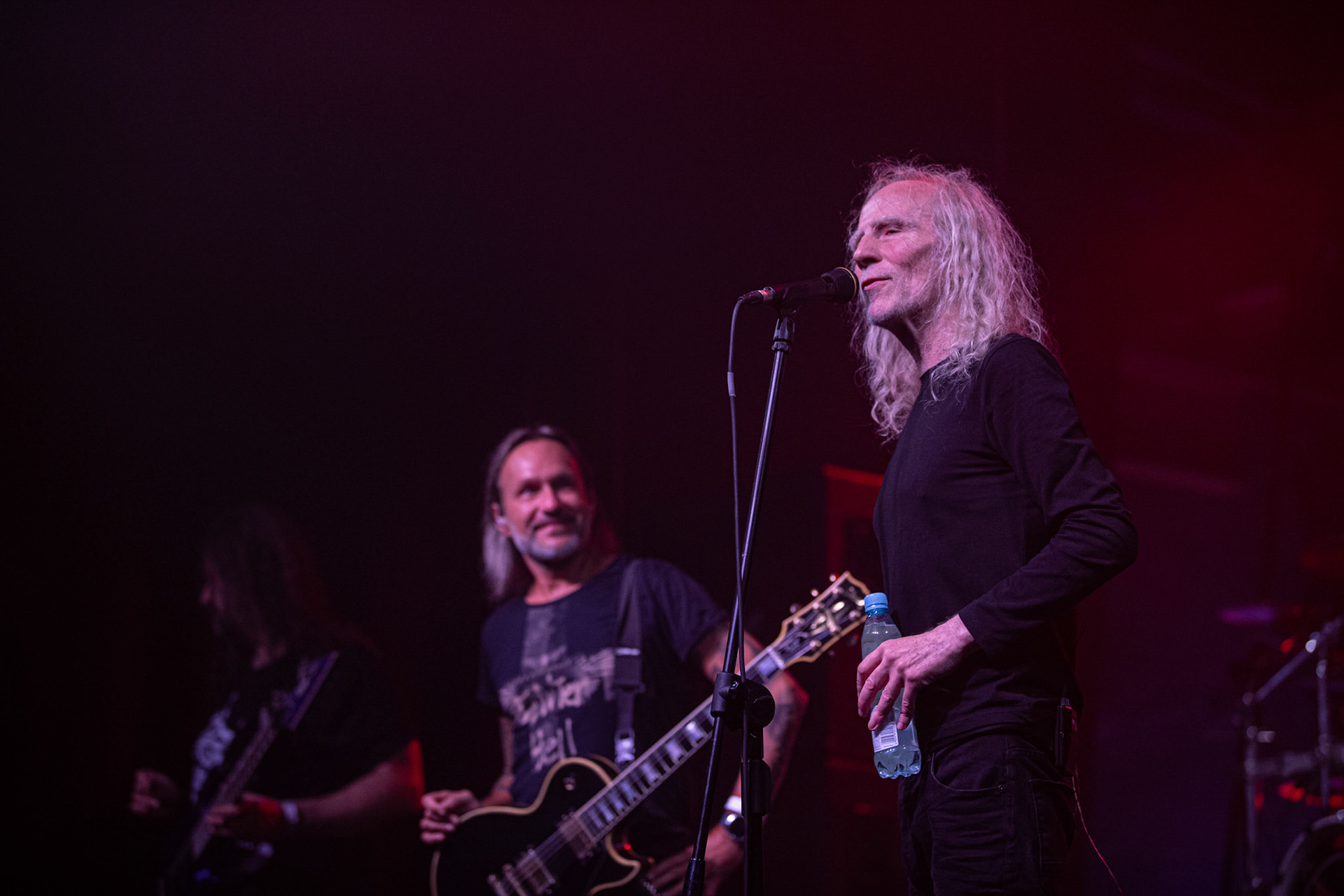 12.09.2021 - KAT i Roman Kostrzewski - koncert "Do zobaczenia w piekle" Wroclaw, Centrum Koncertowe A2.  Jarek „Gronos” Gronowski (Dragon, ex-Kat),fot. Andrzej kaziq Wasilkiewicz