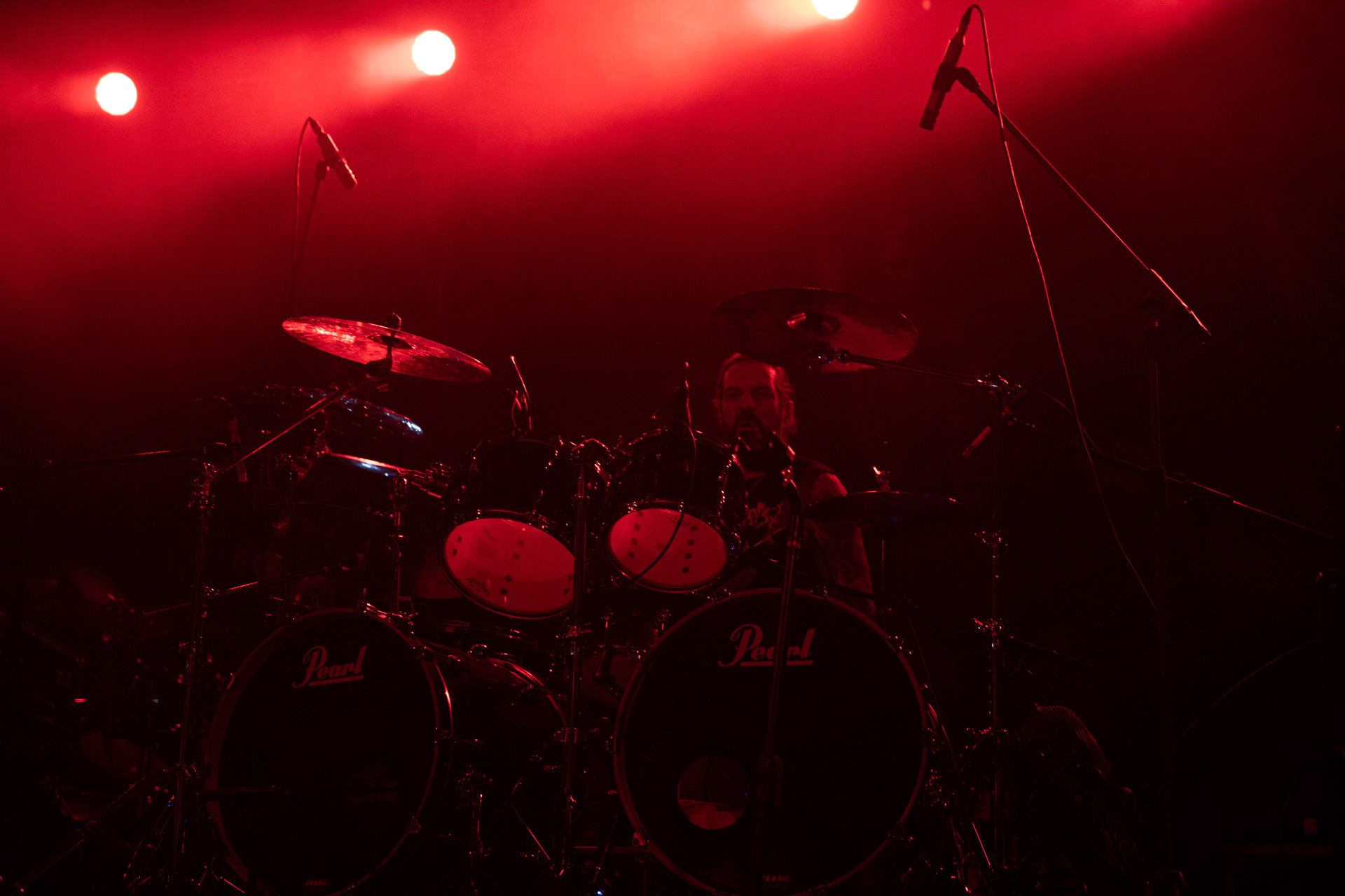 24.09.2021 koncert Rotting Christ, Warszawa, Progresja.N/z Themis Tolis perkusja, fot. Andrzej Wasilkiewicz/REPORTER