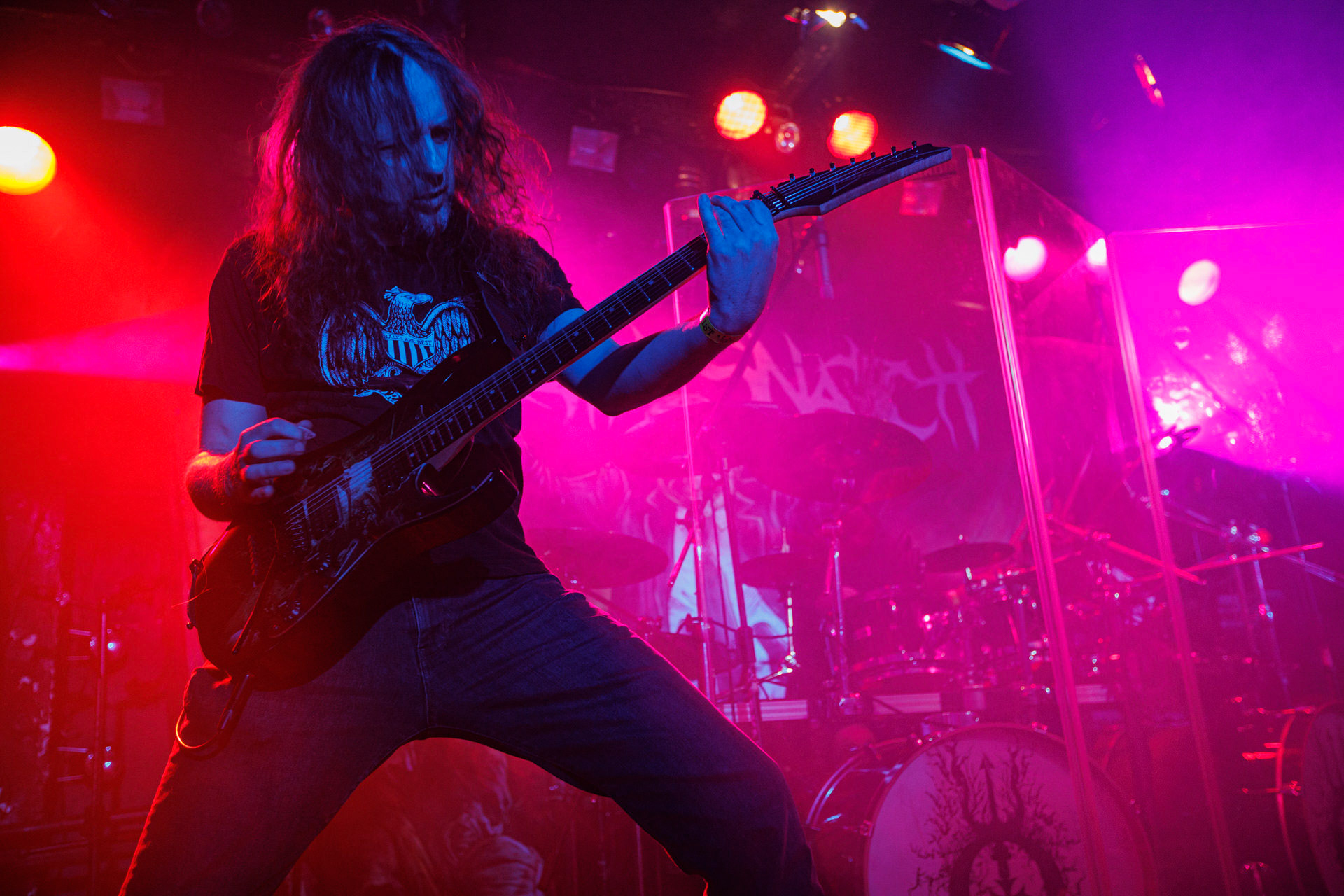 18.03.2022 VIRGIN SNATCH - INFERNALIS RESURGENTIS - Warszawski koncert zespolu VIRGIN SNATCH,thrash metal, death metal,n/z Grzegorz "Grysik" Bryla  gitara, fot. Andrzej Wasilkiewicz/Reporter