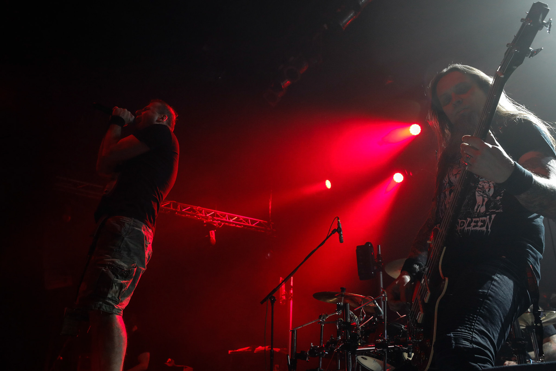 30.11.2018 Knock Out Tour 2018 - Warszawa Progresja -VIRGIN SNATCH  thrash metal, death metal,
Łukasz "Zielony" Zieliński wokal,
Grzegorz "Grysik" Bryła  gitara, 
Paweł Pasek  gitara, 
Piotr "Anioł" Wącisz  gitara basowa, 
Jacek Nowak perkusja,  fot. Andrzej Wasilkiewicz/Reporter