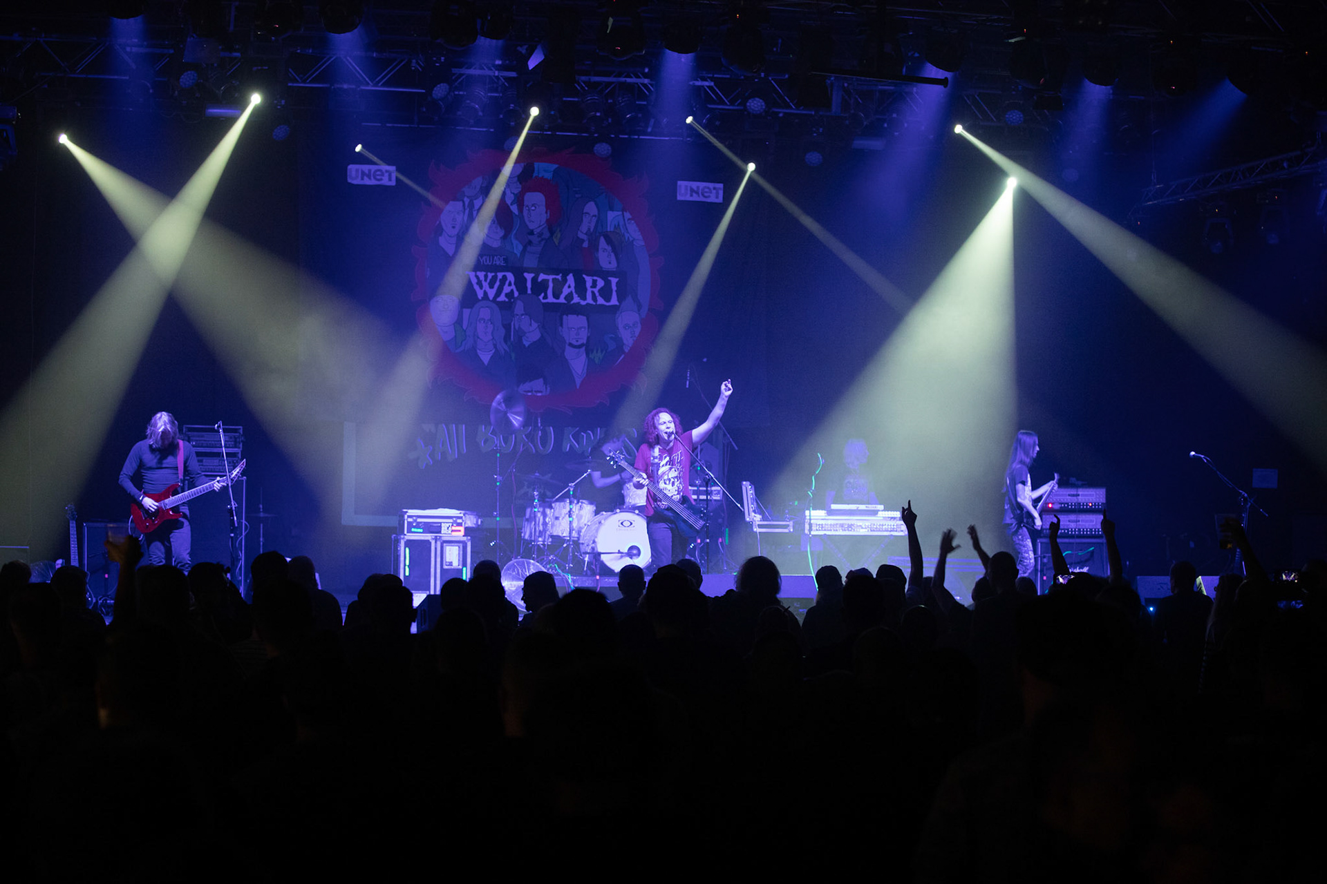 Waltari - Finlandia - Crossover Rock, punk, metal, chaos,
Kari "Kärtsy" Hatakka, 
Jariot Lehtinen, 
Sami Yli-Sirniö, 
Ville Vehviläinen, 
Jani Hölli, 
koncert w Warszawskiej Progresji w ramach trasy 25 lat All Boro Kings zespołu Dog Eat Dog.
fot. Andrzej Wasilkiewicz/Reporter