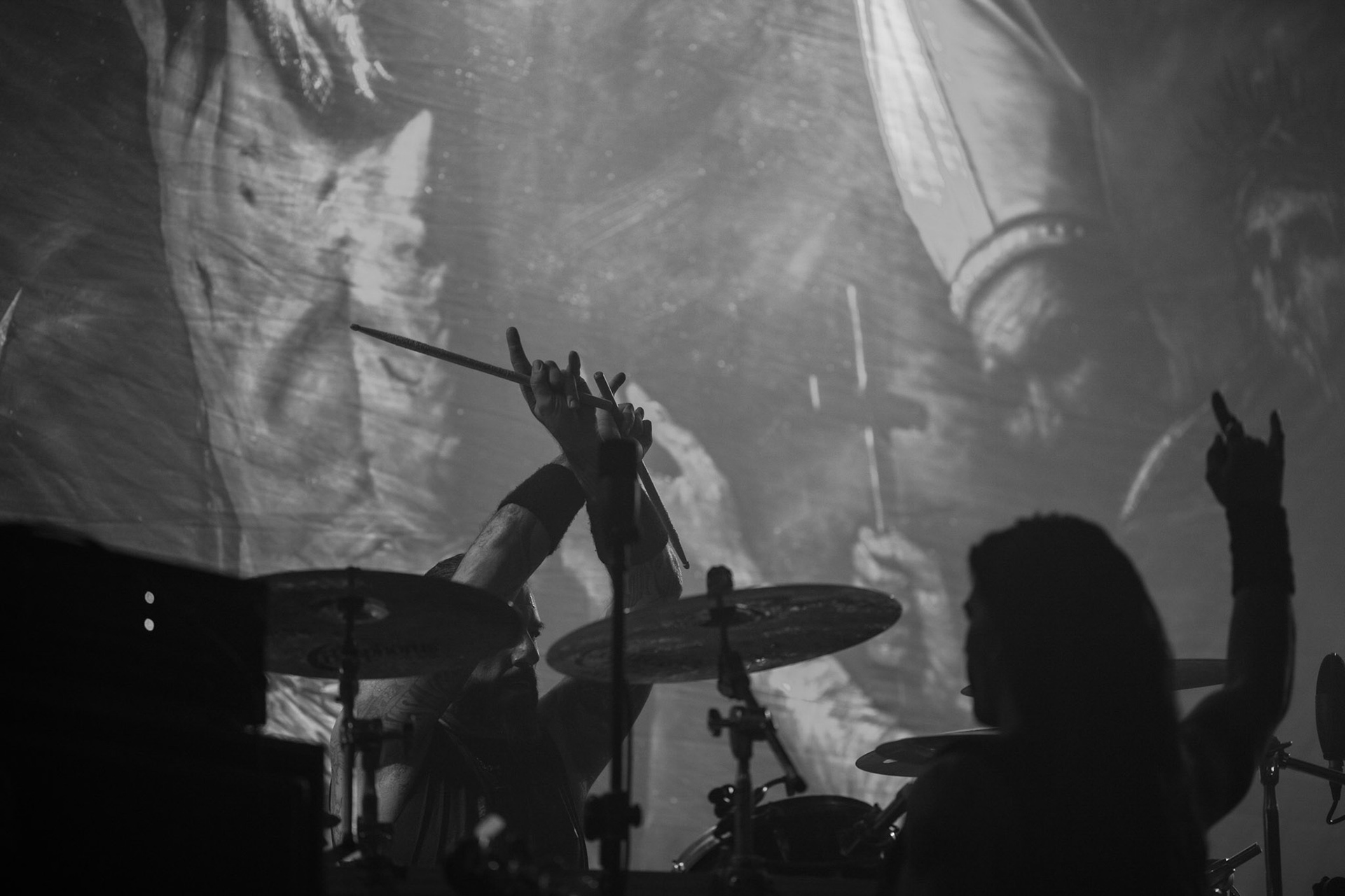 25.11.2019 Warszawa Klub Progresja Europejska Trasa Moonspell z Rotting Christ 2019 
koncert Rotting Christ
N/z Sakis Tolis gitara wokal
N/z Themis Tolis perkusja 
N/z Vagelis Karzis gitara basowa
N/z George Emmanuel  gitara
fot. Andrzej Wasilkiewicz/REPORTER