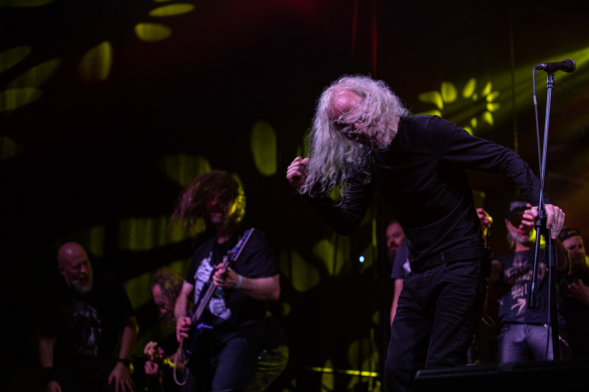 12.09.2021 - KAT i Roman Kostrzewski - koncert "Do zobaczenia w piekle" Wroclaw, Centrum Koncertowe A2.  Roman Kostrzewski – wokalJacek Nowak – perkusjaKrzysztof Pistelok – gitaraJacek Hiro – gitaraMichal Laksa – basGościnnie: Adam „Nergal” Darski (Behemoth)Piotr „Peter” Wiwczarek (Vader),Tomasz „Titus” Pukacki (Acid Drinkers)Adrian „Fred” Frelich (Dragon)Krzysztof „Fazi” Oset (ex-Kat)Piotr „Mancover” Mańkowski (Wolf Spider)Wacław „Vogg” Kiełtyka (Decapitated)Marek „Spider” Pająk (Vader)Jarek „Gronos” Gronowski (Dragon, ex-Kat)Paweł „Baitel” Pasek (Decapitated) Piotr Radecki (ex-Kat &amp; Roman Kostrzewski)fot. Andrzej kaziq Wasilkiewicz