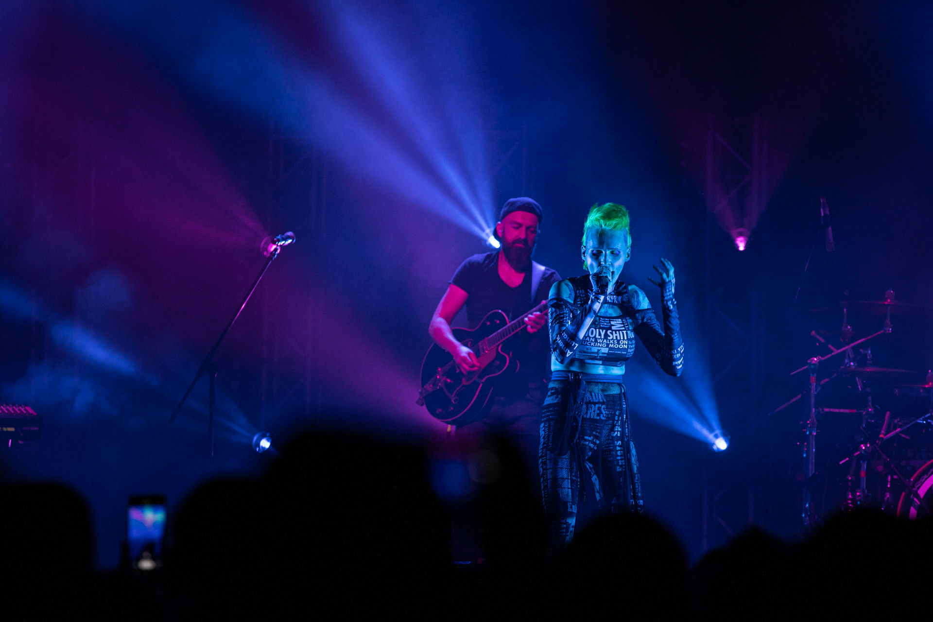 30.07.2021 Agnieszka Chylinska - koncert 25 lat na scenie! Warto bylo szalec. Warszawa Gramy do Woli Progresja.n/z Agnieszka Chylinska – wokal n/z Bartek Krolik – gitara basowa, klawisze,n/z Marek Piotrowski – instrumenty klawiszowe, n/z Maciej Maka – gitara,n/z Bartlomiej Szopix Czerniachowski - perkusja.Pop, pop-rock, hardrock, heavy metal,Fot. Andrzej Wasilkiewicz/Reporter