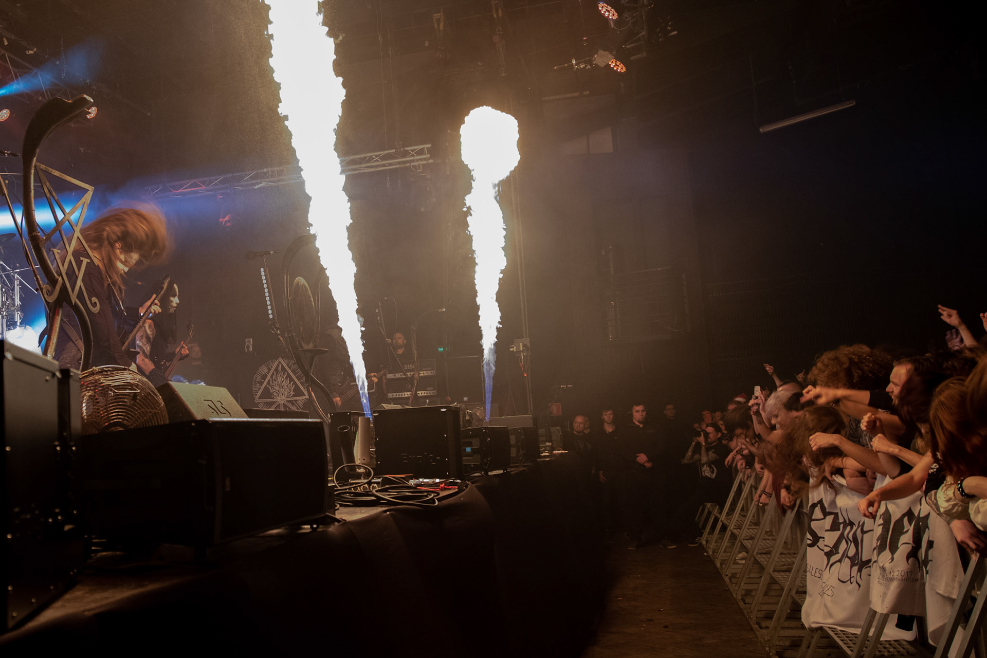 14.12.2018r. Behemoth koncert Merry Christless - Warszawa Progresja, Adam "Nergal" Darski – gitara, wokal prowadzący, 
Zbigniew "Inferno" Promiński – perkusja,
Tomasz "Orion" Wróblewski – gitara basowa, Patryk "Seth" Sztyber – gitara,  fot. Andrzej Wasilkiewicz/Reporter