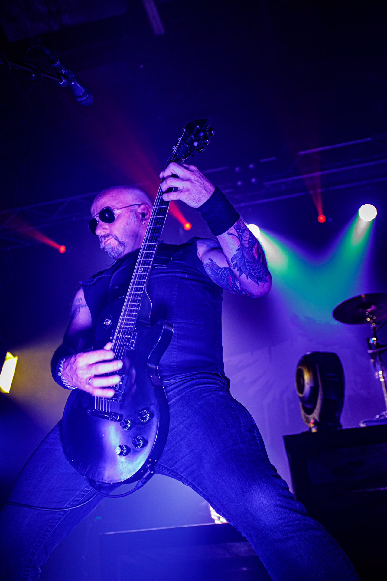 18.06.2022 - Mono Inc. zagrali w warszawskim klubie Progresja.Mono Inc. - niemiecki zespol z Hamburga wykonujący gotyckiego rocka, w składzie:Carl Fornia - git.Katha Mia - drums, Manuel Antoni - bass,Martin Engler - vocal,Gothic, industrial,  alternative, rock.Produkcja Winiary Bookings.fot. Andrzej Wasilkiewicz/kaziq.com