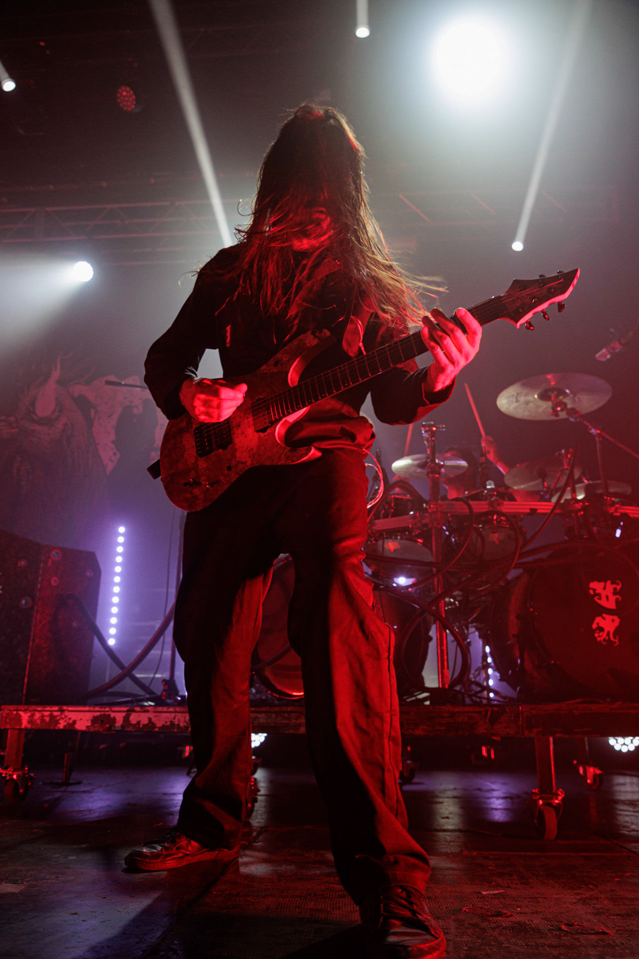 29.04.2022 Igorrr - Warszawski koncert francuskiego zespołu Gautier Serre inspirowany muzyka klasyczna, trip hopem, hip-hopem, death i black metalem, djentem, industrialem, czy tradycyjna muzyka.n/z Martyn Clement – guitar,Produkcja Knock Out Productions, klub Progresja.Wytwornia Metal Blade,fot. Andrzej Wasilkiewicz/Reporter