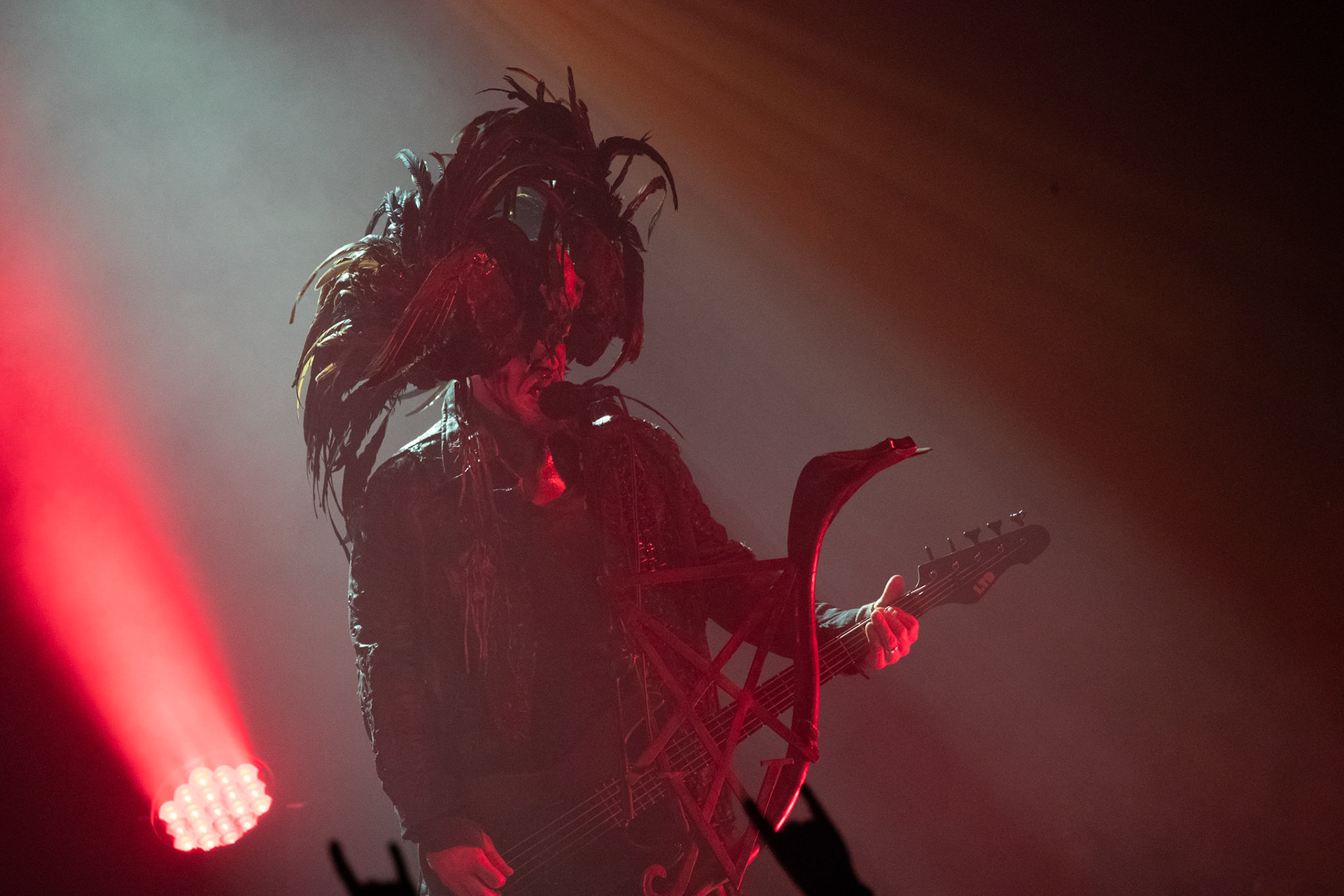 14.12.2018r. Behemoth koncert Merry Christless - Warszawa Progresja, Adam "Nergal" Darski – gitara, wokal prowadzący, 
Zbigniew "Inferno" Promiński – perkusja,
Tomasz "Orion" Wróblewski – gitara basowa, Patryk "Seth" Sztyber – gitara,  fot. Andrzej Wasilkiewicz/Reporter