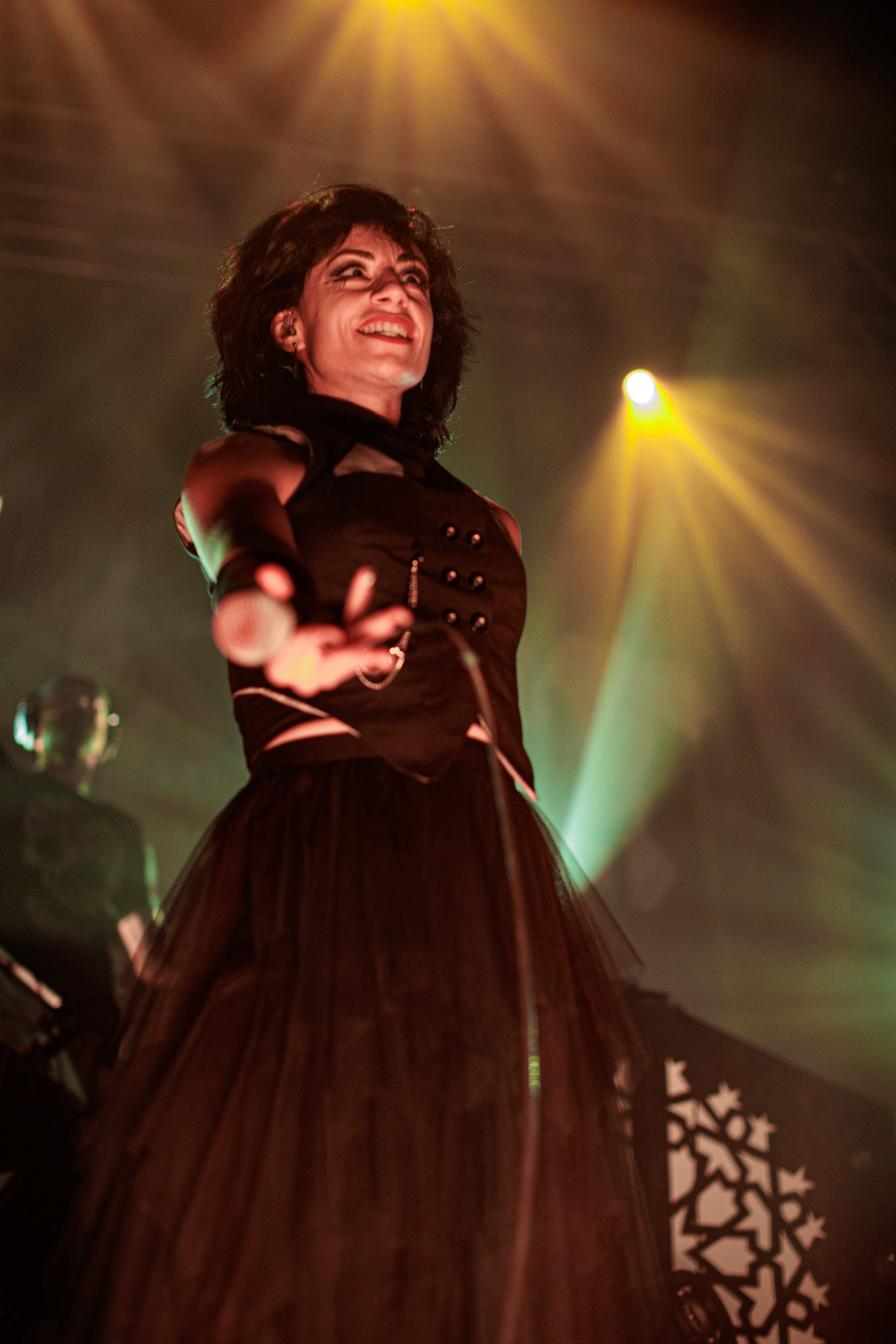 29.04.2022 Igorrr - Warszawski koncert francuskiego zespołu Gautier Serre inspirowany muzyka klasyczna, trip hopem, hip-hopem, death i black metalem, djentem, industrialem, czy tradycyjna muzyka.n/z Aphrodite Patoulidou – soprano vocals, Produkcja Knock Out Productions, klub Progresja.Wytwornia Metal Blade,fot. Andrzej Wasilkiewicz/Reporter