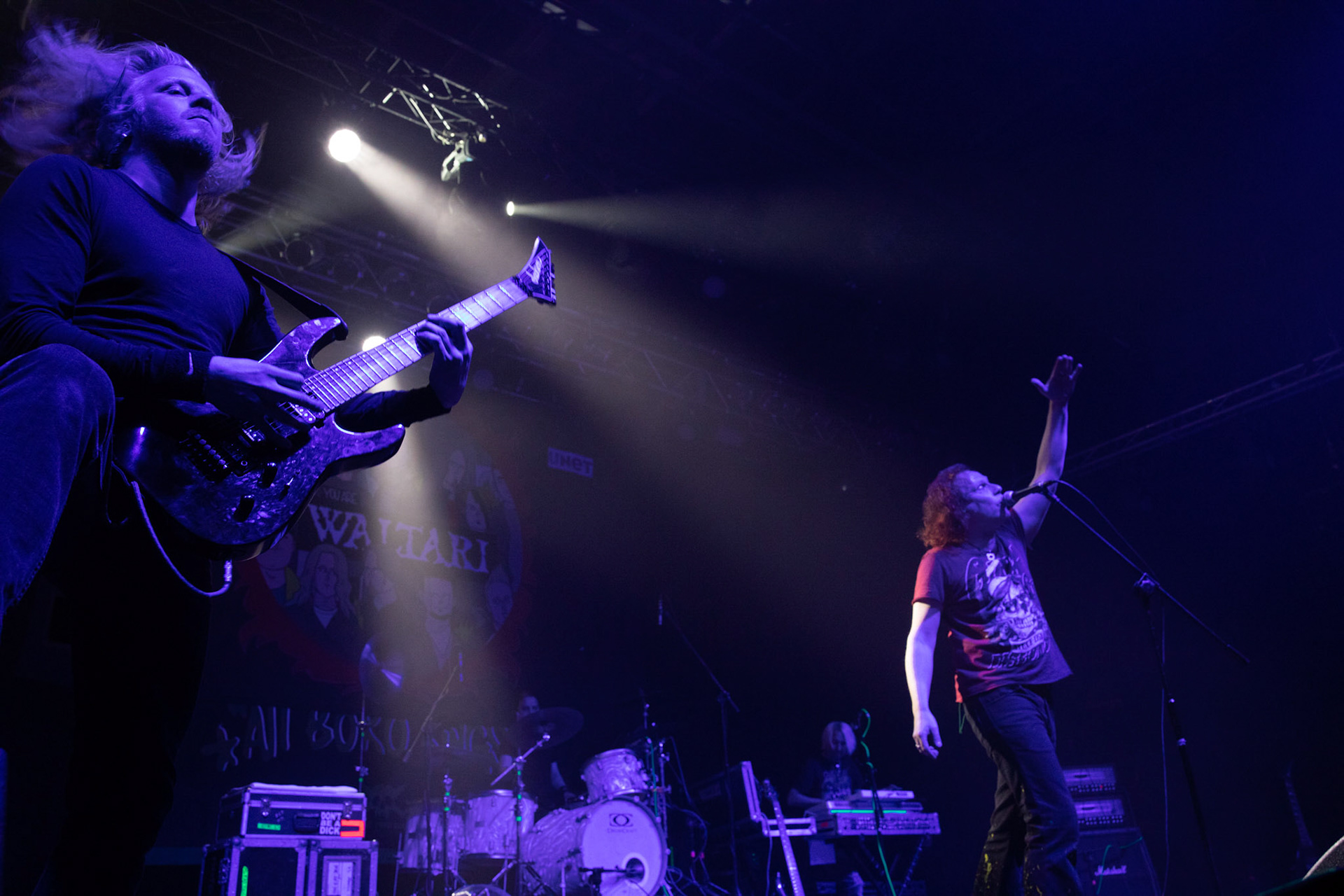 Waltari - Finlandia - Crossover Rock, punk, metal, chaos,
Kari "Kärtsy" Hatakka, 
Jariot Lehtinen, 
Sami Yli-Sirniö, 
Ville Vehviläinen, 
Jani Hölli, 
koncert w Warszawskiej Progresji w ramach trasy 25 lat All Boro Kings zespołu Dog Eat Dog.
fot. Andrzej Wasilkiewicz/Reporter