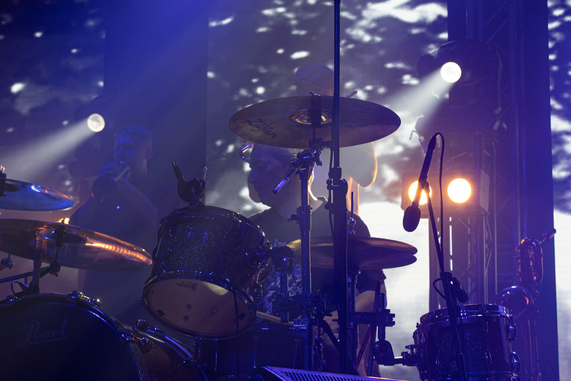 KULT - koncert Pomaranczowa Trasa 2021 - Warszawa Stodoła. 29 pazdziernika 2021. Tomasz Goehs perkusja,Rock, rock progresywny, rock alternatywny, punk, nowa fala, polski rock.fot. Andrzej kaziq Wasilkiewicz/Reporter