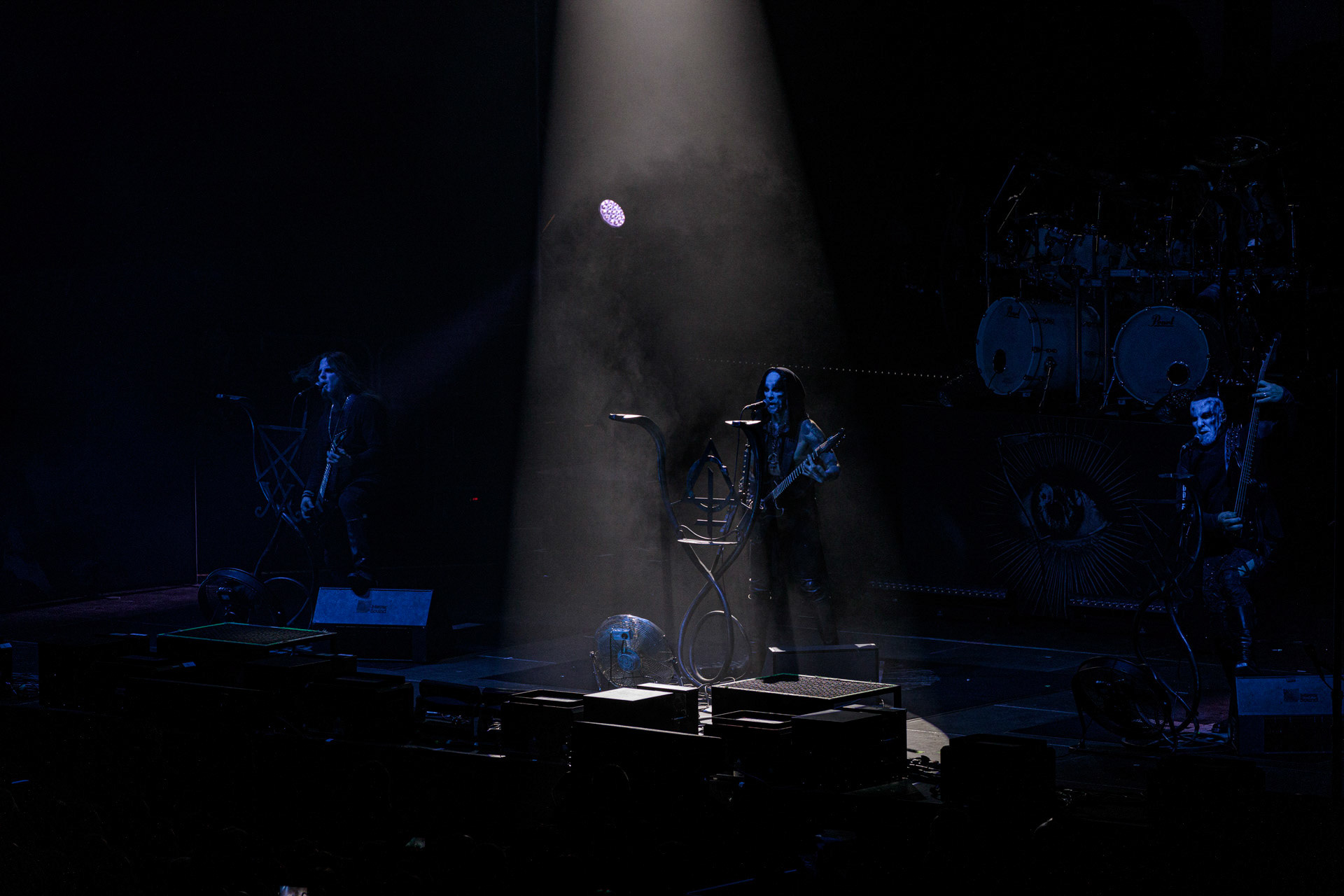 19.10.2022 BEHEMOTH - The European Siege 2022,Adam Nergal Darski - wokal, gitara,Zbigniew Inferno Prominski - perkusja,Tomasz Orion Wroblewski - bass,Patryk Seth Sztyber gitara,Spodek Katowice Poland,fot. Andrzej Wasilkiewicz/Reporter