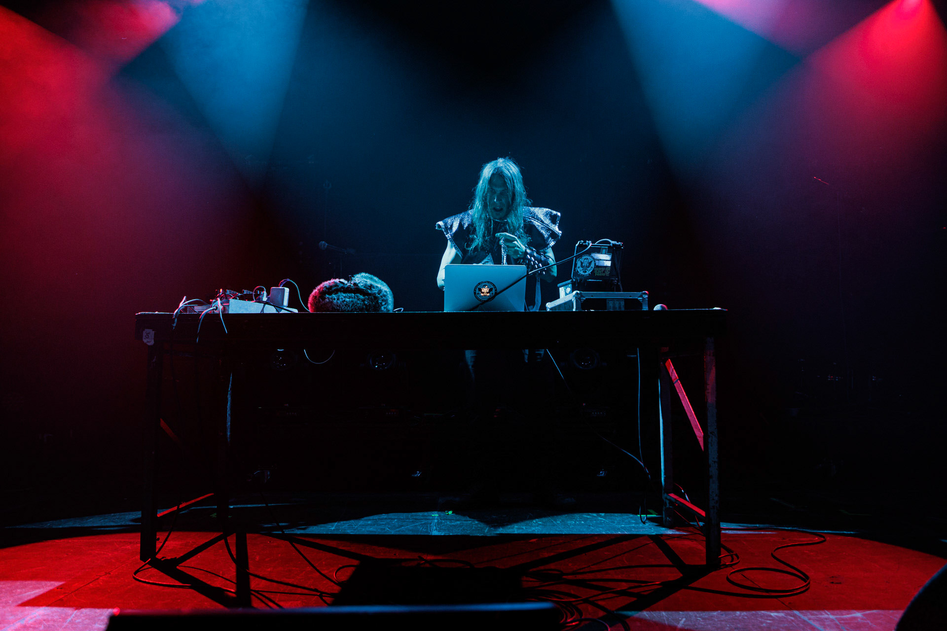 29.04.2022 Otto Von Schirach - nadrealna muzyka elektroniczna z elementami noise, gore grind, hip-hop, death metal. n/z Otto Von Schirach Produkcja Knock Out Productions, klub Progresja.Wytwornia Ipecac,fot. Andrzej Wasilkiewicz/Reporter