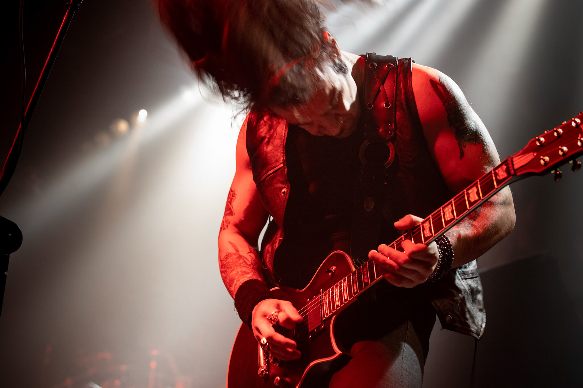 25.11.2019 Warszawa Klub Progresja Europejska Trasa Moonspell z Rotting Christ 2019 
koncert Rotting Christ
N/z Sakis Tolis gitara wokal
N/z Themis Tolis perkusja 
N/z Vagelis Karzis gitara basowa
N/z George Emmanuel  gitara
fot. Andrzej Wasilkiewicz/REPORTER