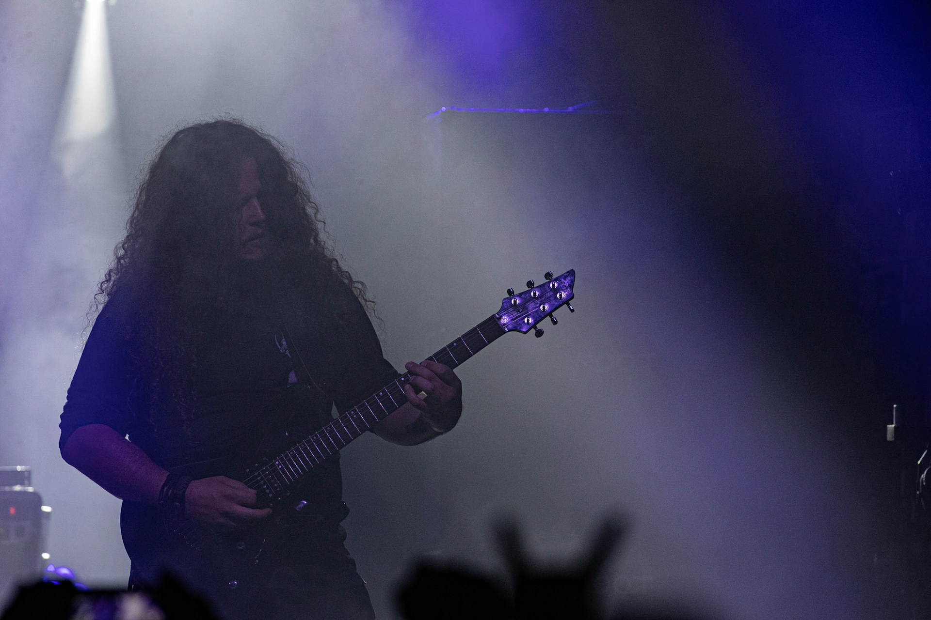 12.09.2021 - KAT i Roman Kostrzewski - koncert "Do zobaczenia w piekle" Wroclaw, Centrum Koncertowe A2.  Jacek Hiro – gitara,fot. Andrzej kaziq Wasilkiewicz