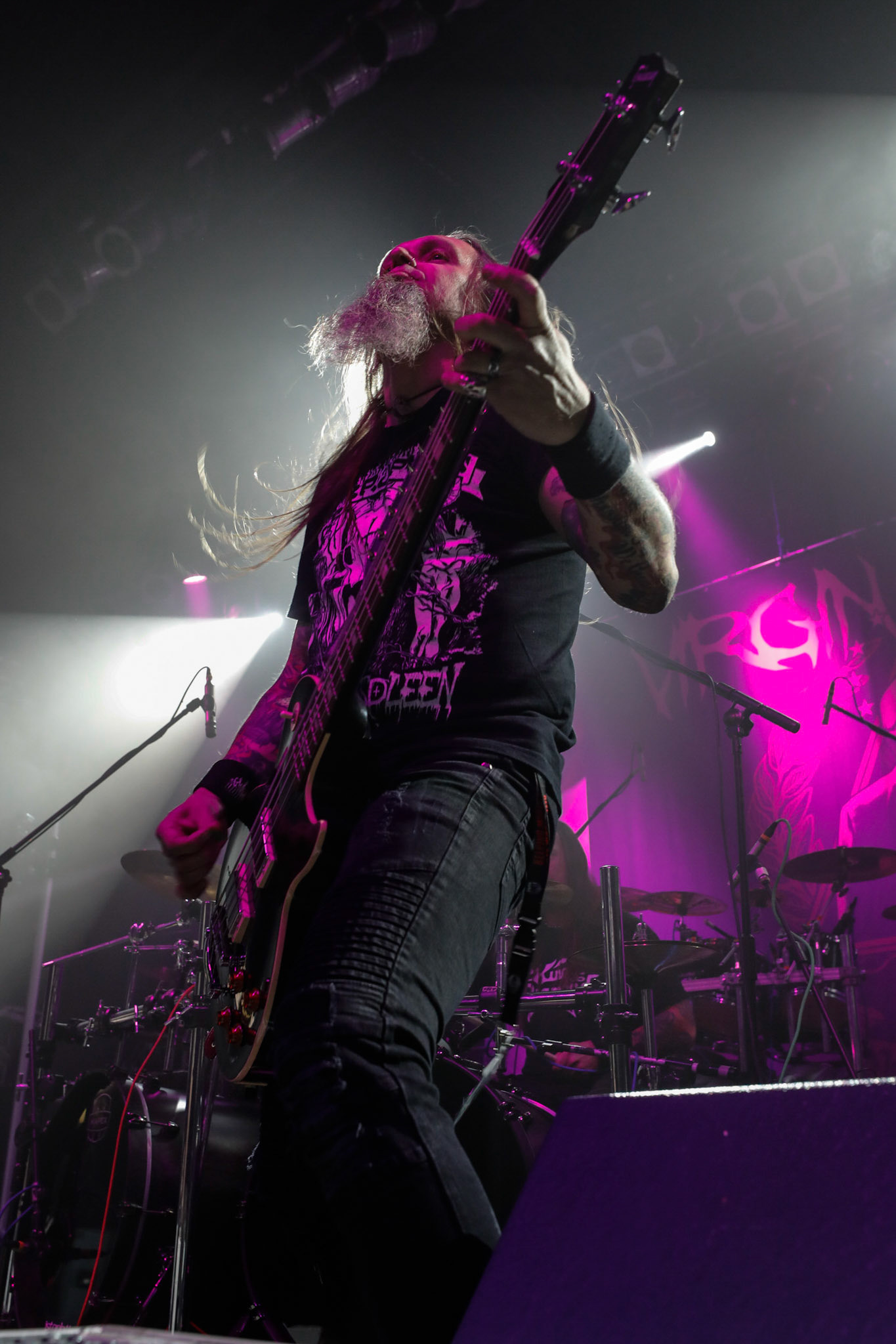 30.11.2018 Knock Out Tour 2018 - Warszawa Progresja -VIRGIN SNATCH  thrash metal, death metal,
Łukasz "Zielony" Zieliński wokal,
Grzegorz "Grysik" Bryła  gitara, 
Paweł Pasek  gitara, 
Piotr "Anioł" Wącisz  gitara basowa, 
Jacek Nowak perkusja,  fot. Andrzej Wasilkiewicz/Reporter