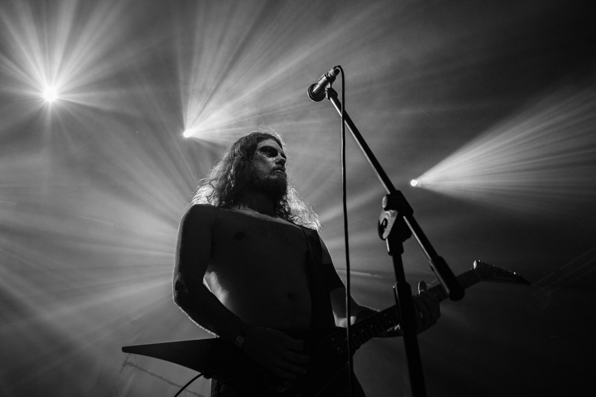 15.12.2019 koncert polskiego zespołu pieśni i końca Furia, Merry Christless 2019, Warszawa Klub Progresja,
zespół Nihila, kolektyw Let The World Burn, black metal, eksperymentalny metal, nekrofolk,
n/z Michał "Nihil" Kuźniak – wokal, sample, gitara, 
New Aeon Musick, Knock Out Productions
fot. Andrzej Wasilkiewicz/REPORTER