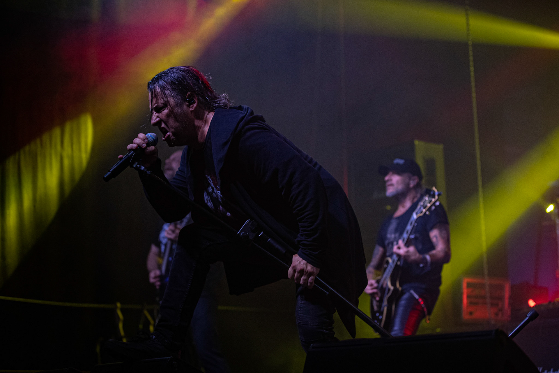 12.09.2021 - KAT i Roman Kostrzewski - koncert "Do zobaczenia w piekle" Wroclaw, Centrum Koncertowe A2.  Adrian „Fred” Frelich (Dragon) - wokal, fot. Andrzej kaziq Wasilkiewicz