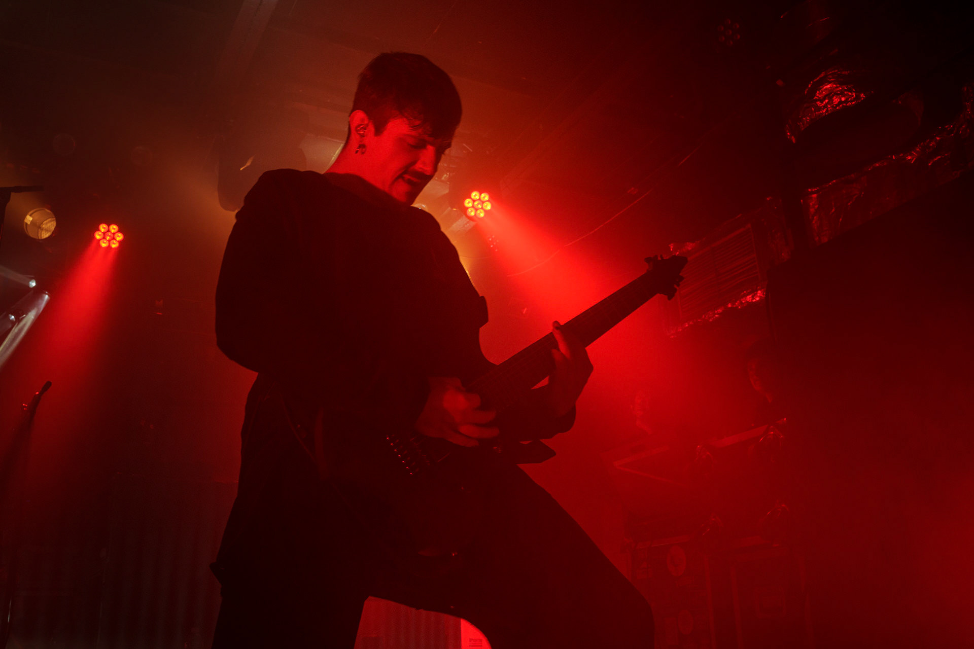 6.12.2022 Zeal &amp; Ardor - Warszawa.Szwajcarski industrial metal, blackgaze, awant-garde, afroamerykanski spirytualizmu z black metalem,n/z Tiziano Volante - gitara,Knock Out Productions,Klub Proxima,Fot. Andrzej Wasilkiewicz/Reporter