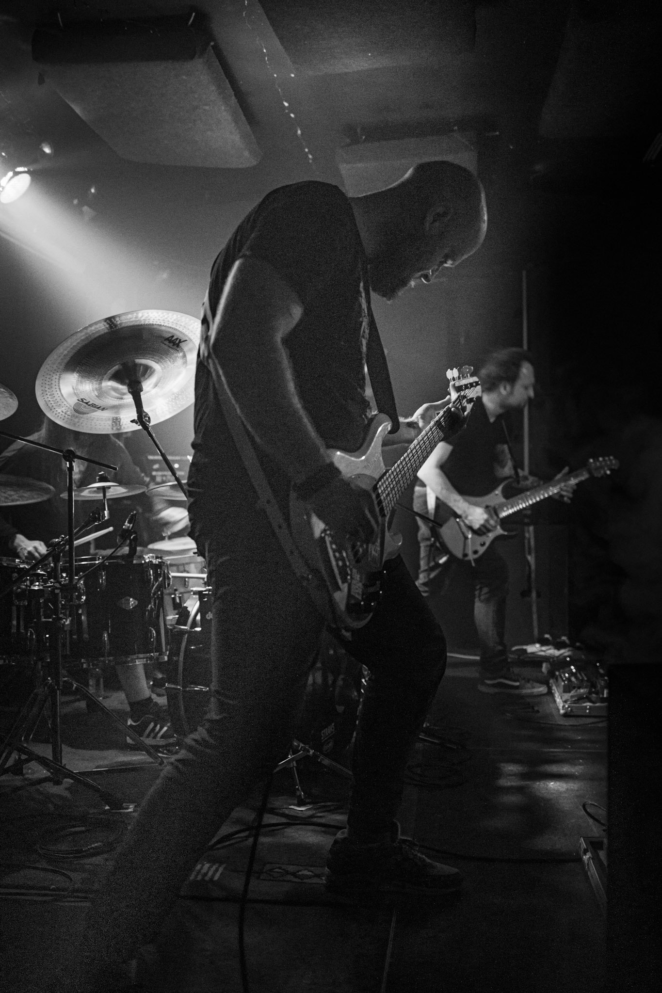 Koncert 4dots - 20.12.2019 Warszawa Klub Pogłos, n/z K. Stankiewicz bass, Post something, Post something else, fot. Andrzej Wasilkiewicz/REPORTER