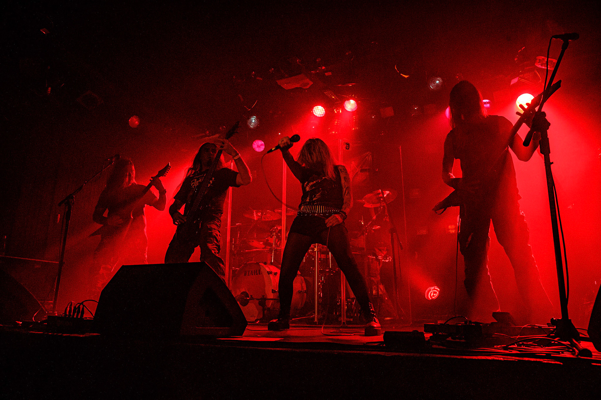 War-Saw - thrashmetal.Koncert Czwarta Fala MMXXII klub VooDoo Warszawa.n/z Marek Agnostic Molenda - gitara,n/z Tomek Zyclon Weglewski - bas,n/z Pawel Abaddon Rekowski - gitara,n/z Sylwia Papierska - wokal,n/z Pawel Pawulon Jaroszewicz - drums,Fot. Andrzej Wasilkiewicz/kaziq.com