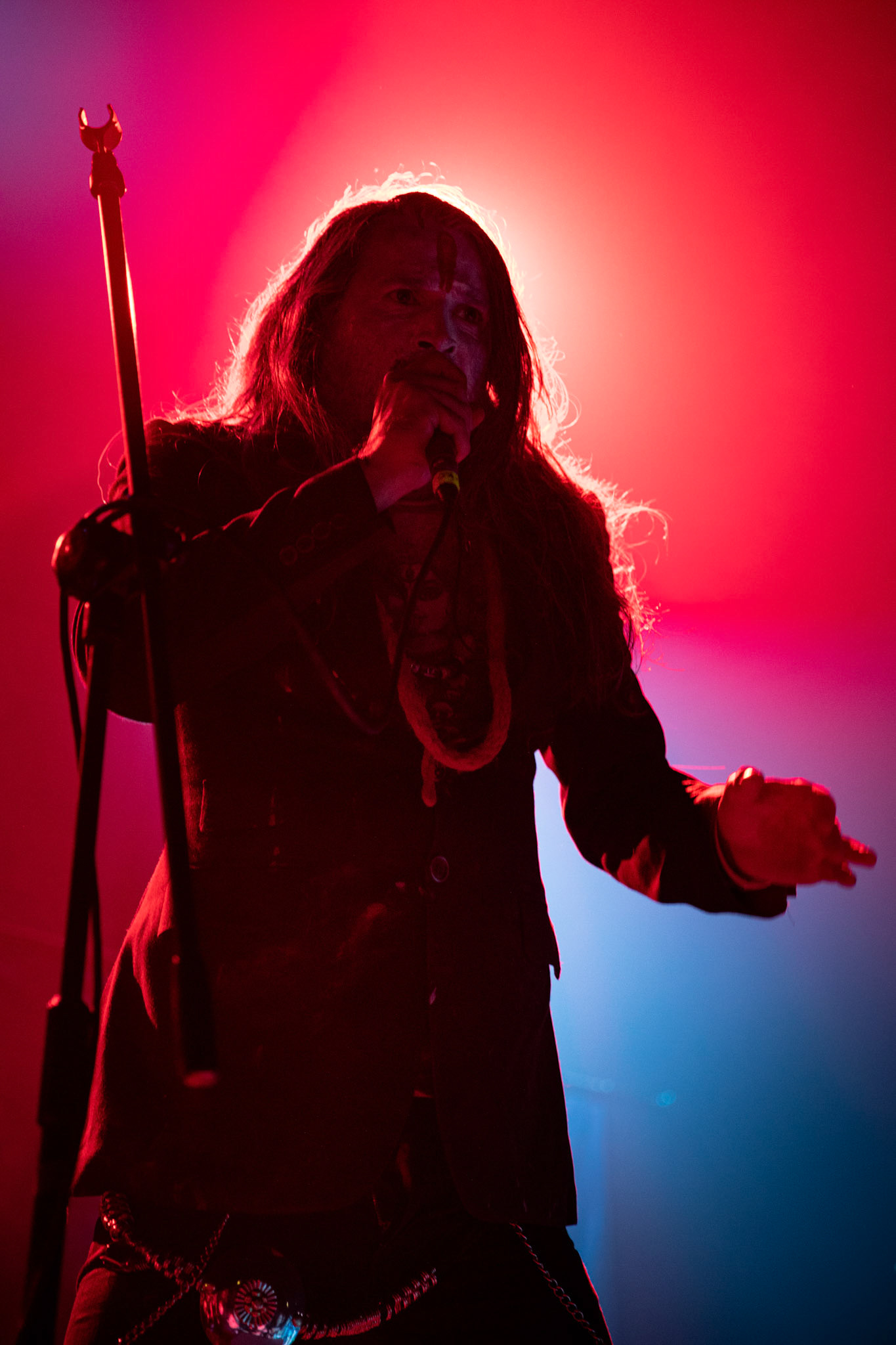 15.12.2019 koncert norweskiego zespołu Dødheimsgard, Merry Christless 2019, Warszawa Klub Progresja,
zespół Vicotnika - Yusaf Parvez, alternatywny metal, industrial metal,
n/z Yusaf "Vicotnik" Parvez - gitara, śpiew,
New Aeon Musick, Knock Out Productions
fot. Andrzej Wasilkiewicz/REPORTER