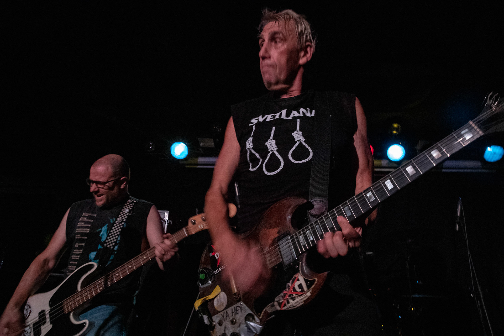 8.08.2019. D.O.A. - kanadyjska legenda punkrocka w warszawskim Pogłosie.
D.O.A. - Kanada, Vancouver, punk rock band, hardcore punk, 
Joe Keithley - vocals, guitar 
Mike Hodsall - bass 
Paddy Duddy - drums 
Produkcja Boredom Booking
fot. Andrzej kaziq Wasilkiewicz/Reporter