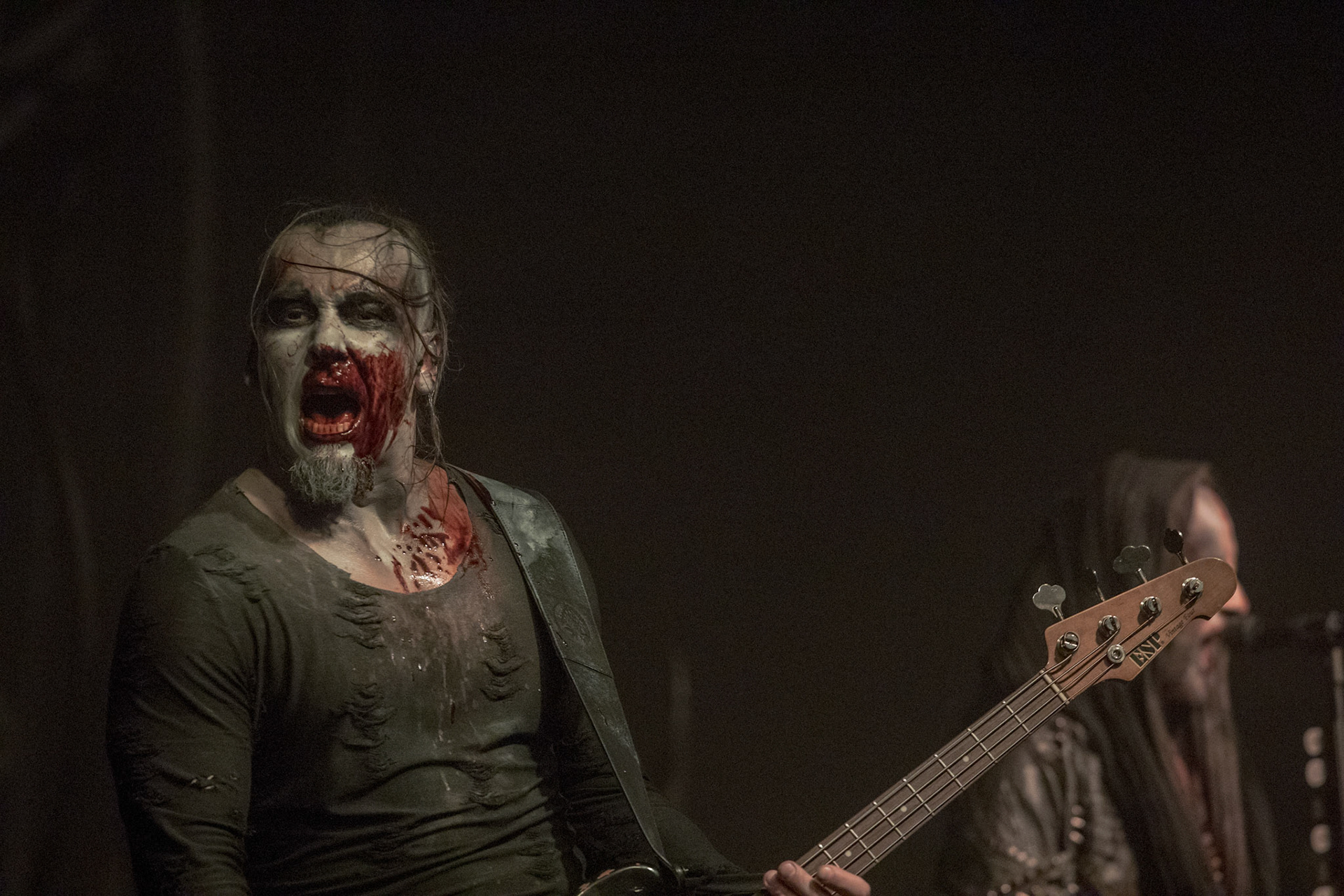 15.12.2017r. Behemoth koncert Merry Christless - Warszawa Progresja, Adam "Nergal" Darski – gitara, wokal prowadzący, 
Zbigniew "Inferno" Promiński – perkusja,
Tomasz "Orion" Wróblewski – gitara basowa, Patryk "Seth" Sztyber – gitara,  fot. Andrzej Wasilkiewicz/Reporter