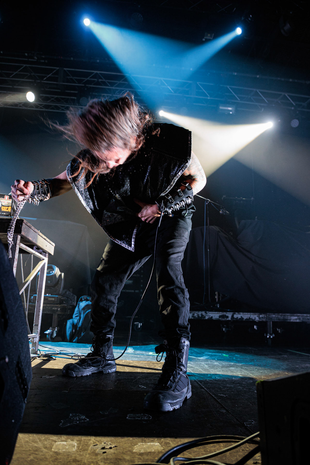 29.04.2022 Otto Von Schirach - nadrealna muzyka elektroniczna z elementami noise, gore grind, hip-hop, death metal. n/z Otto Von Schirach Produkcja Knock Out Productions, klub Progresja.Wytwornia Ipecac,fot. Andrzej Wasilkiewicz/Reporter