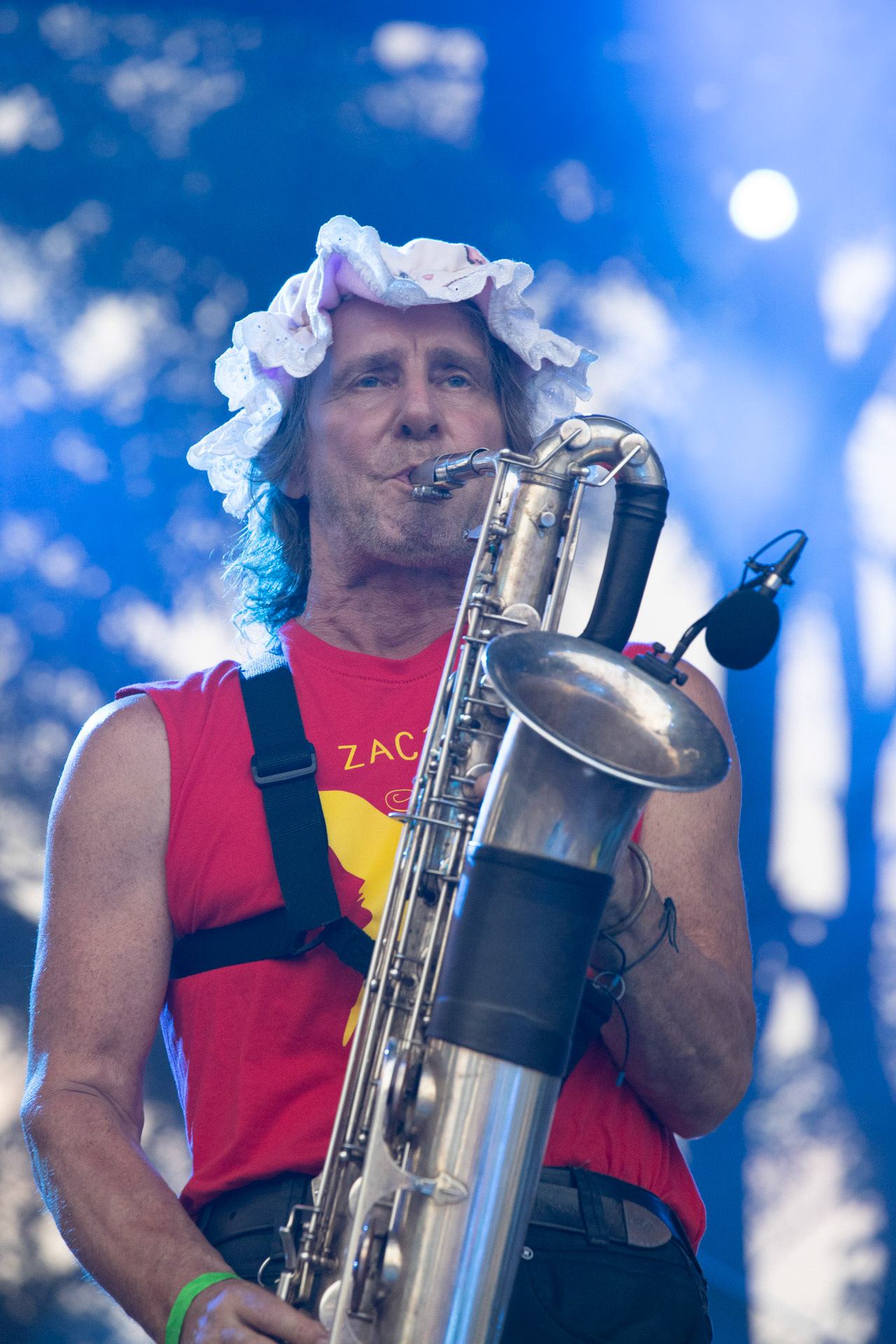 Elektryczne Gitary - koncert Zacieralia w warszawskiej Progresji.Gramy Do Woli - Warszawa, Progresja.Aleksander Korecki – saksofon, flet, instrumenty perkusyjne, Fot. Andrzej Wasilkiewicz/Reporter